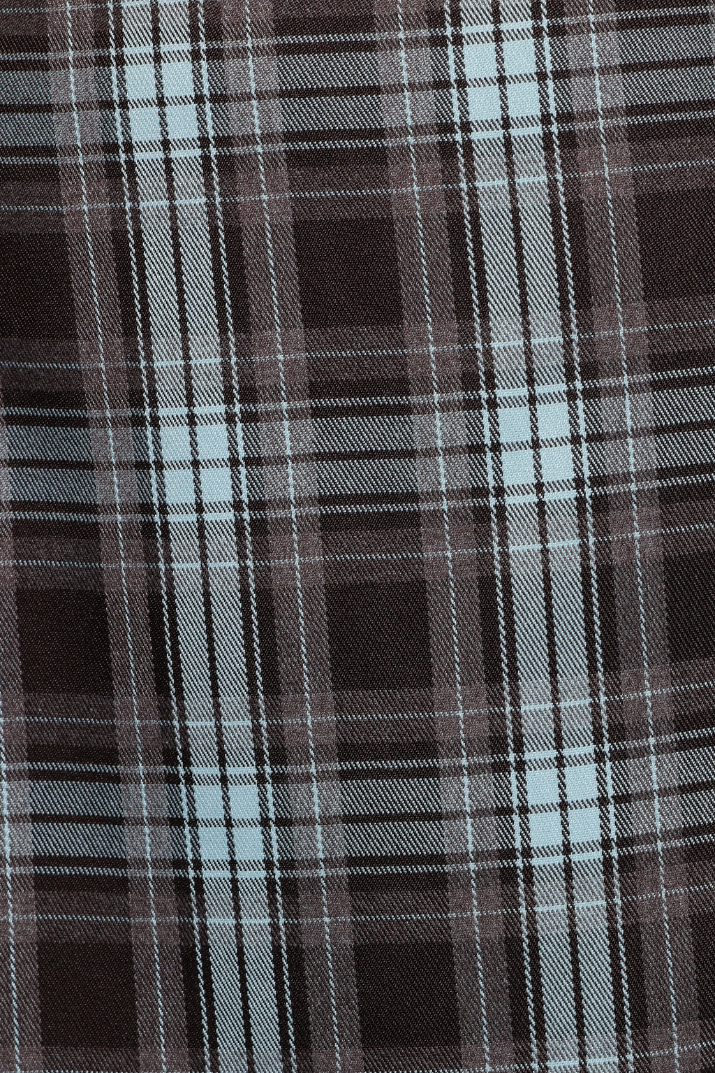 BOTTOMS Kelly Faux Wrap Mini Skirt - Choc/Blue Plaid