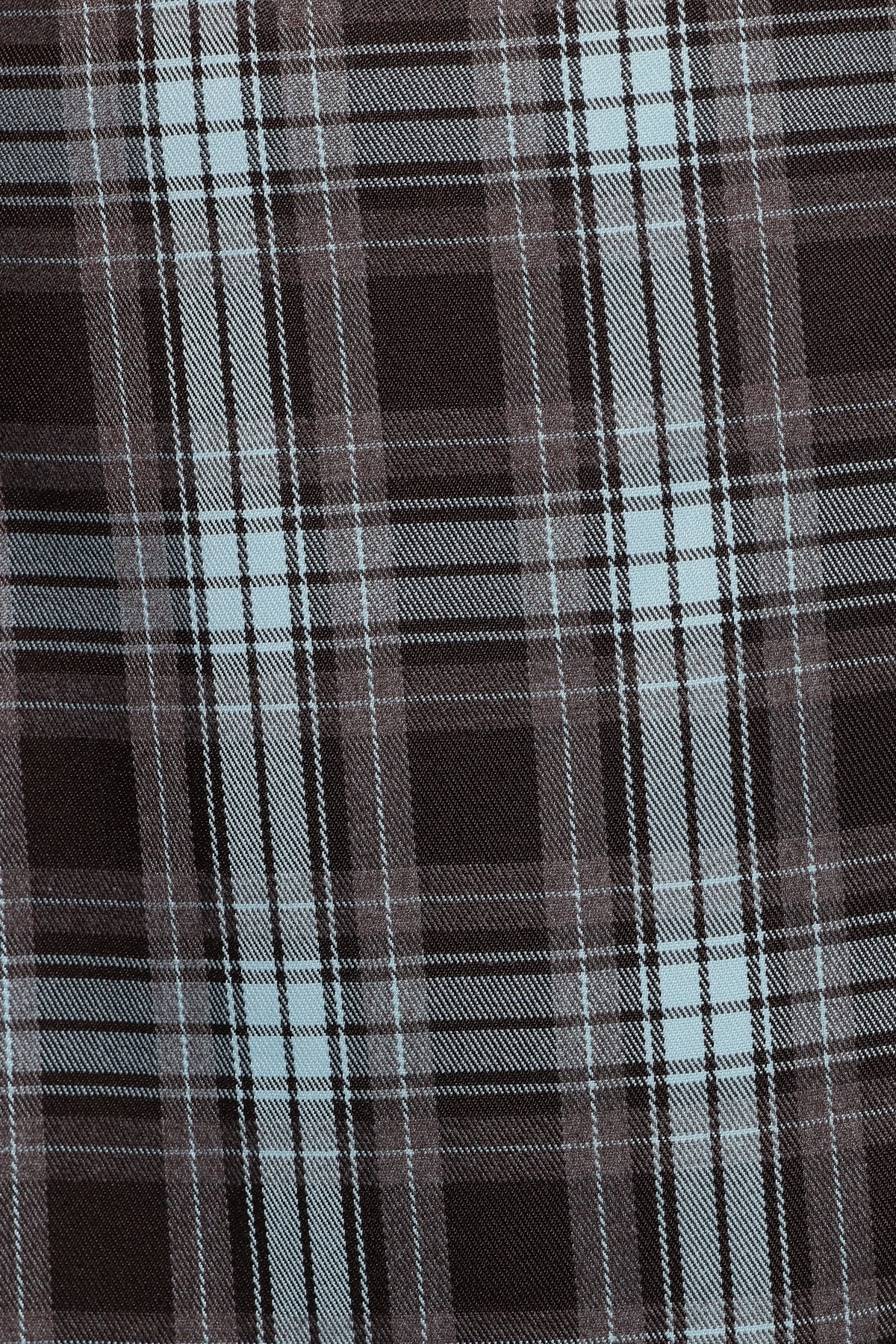 BOTTOMS Kelly Faux Wrap Mini Skirt - Choc/Blue Plaid
