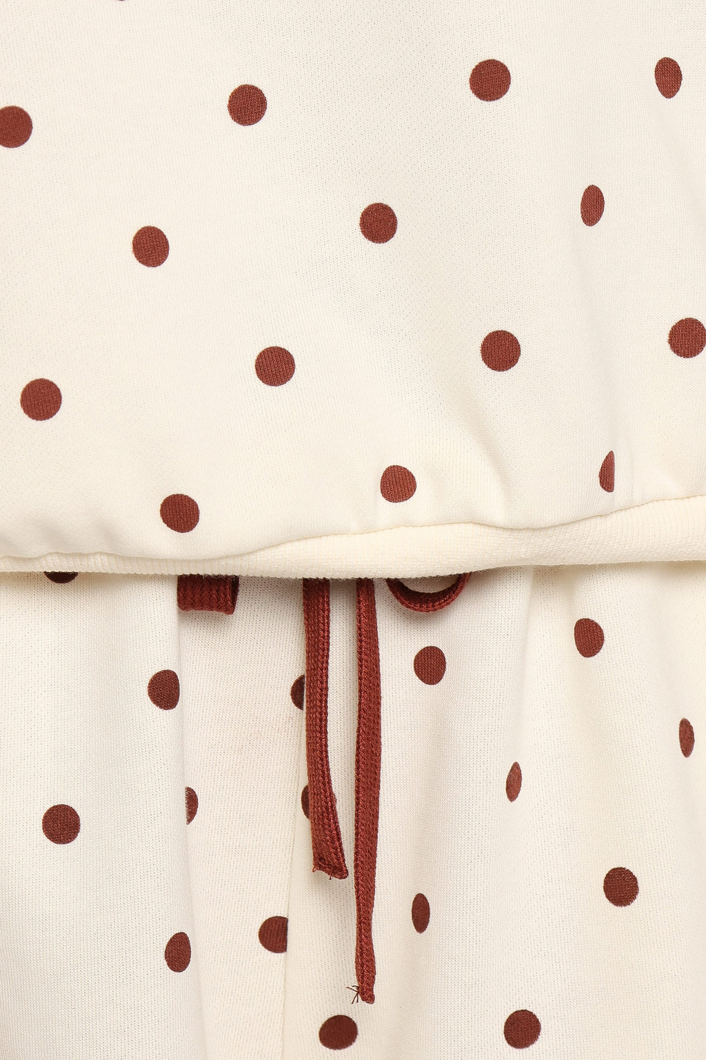 BOTTOMS Novie Sweat Shorts - Brown Polka Dot