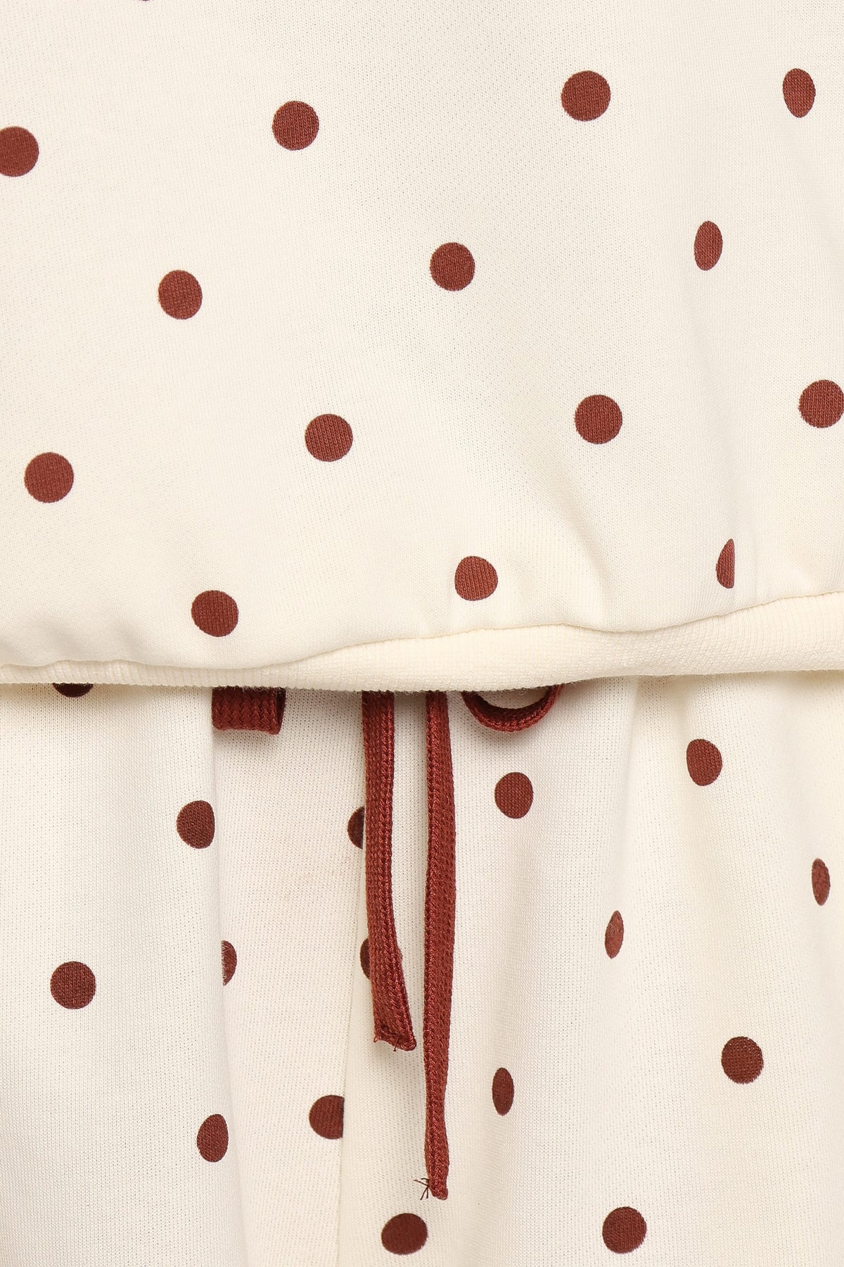 BOTTOMS Novie Sweat Shorts - Brown Polka Dot