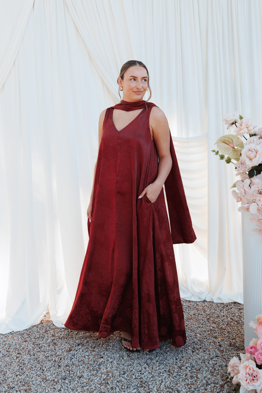 DRESSES Aeryn Maxi Dress - Burgundy
