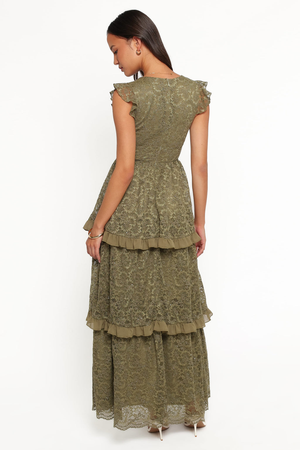 DRESSES Cataleya Maxi Dress - Olive Lace