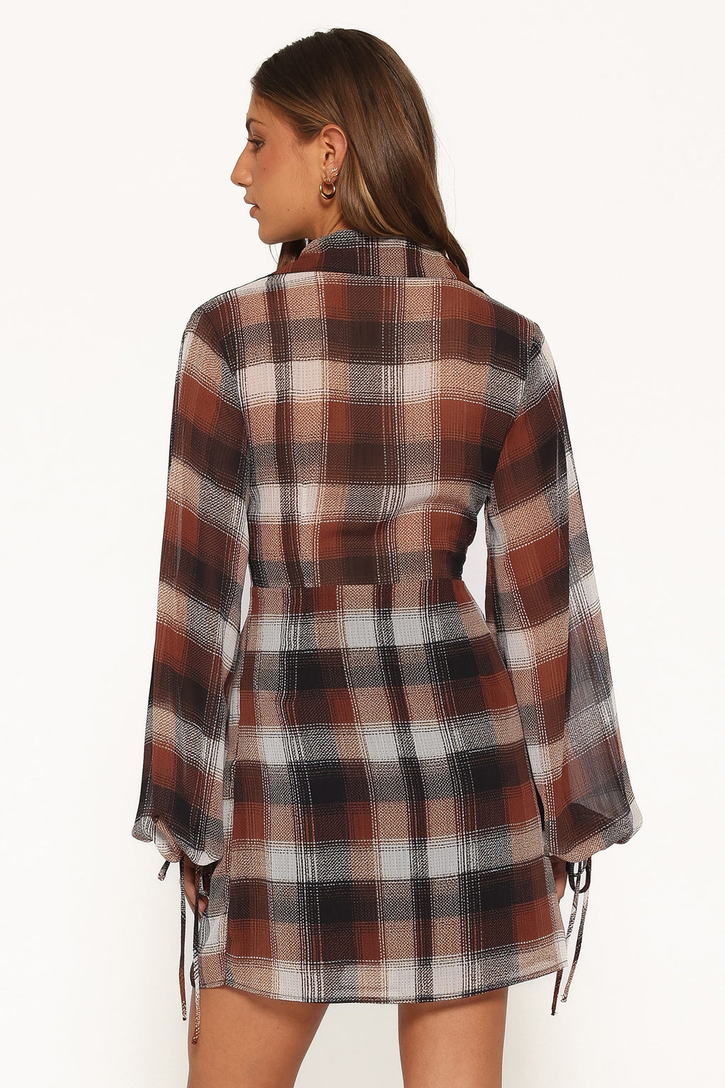 DRESSES Eadie Long Sleeve Mini Dress - Plaid