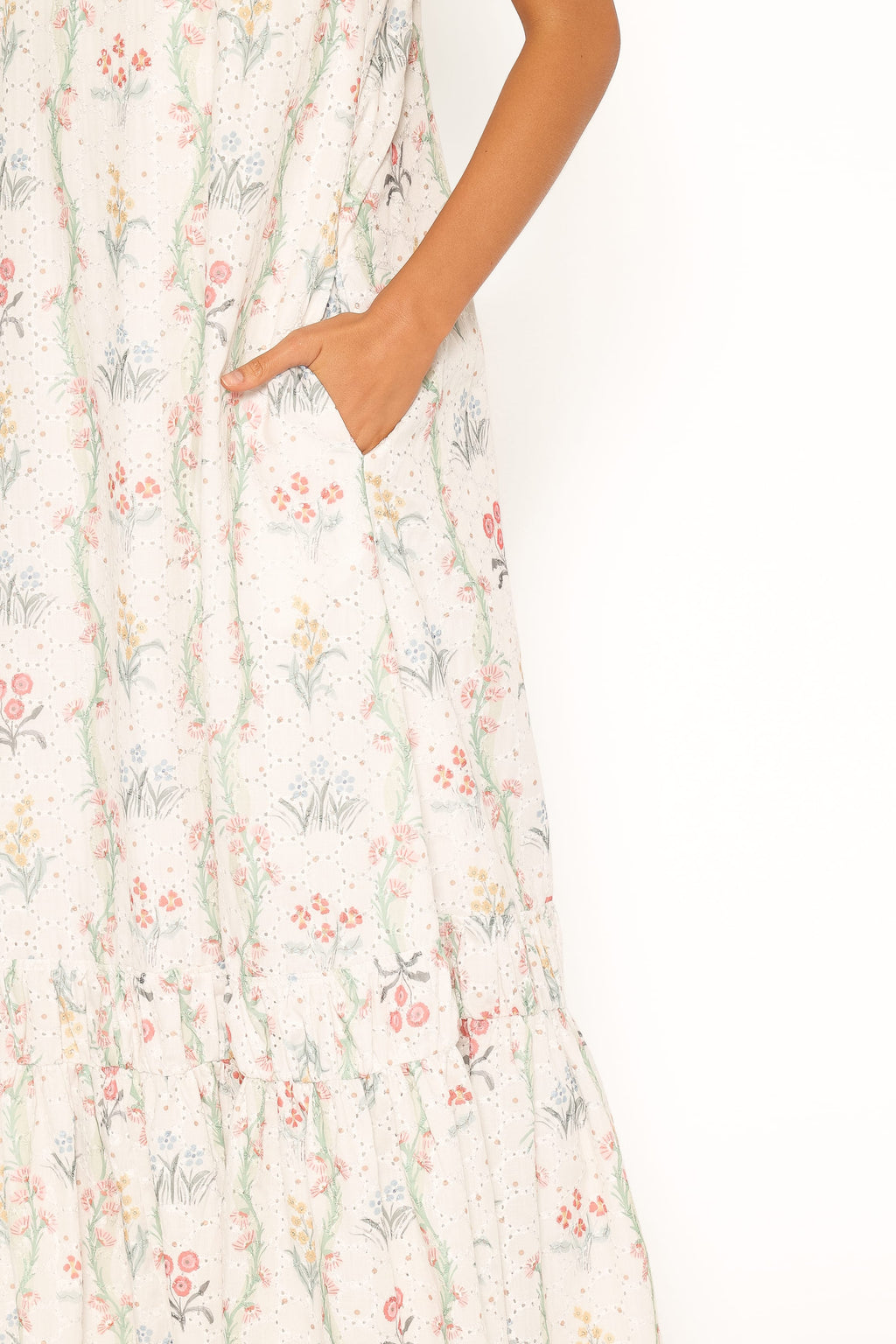 DRESSES Evaline Maxi Dress - White Floral