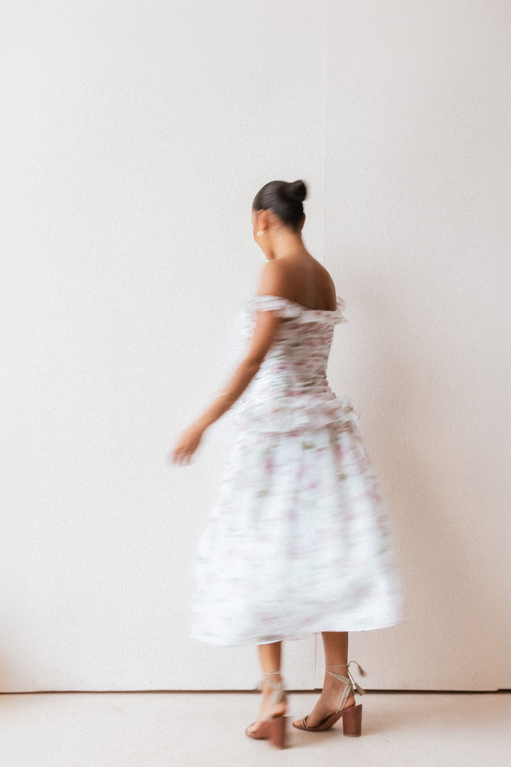 DRESSES Garcia Midi Dress - White Floral