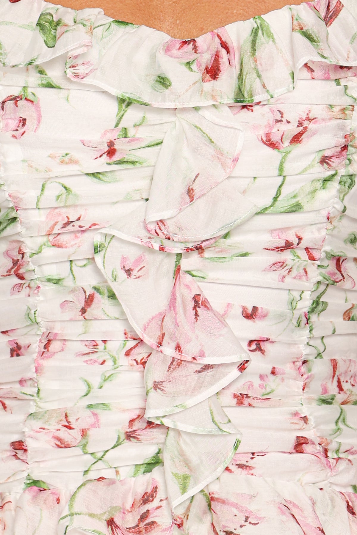 DRESSES Garcia Midi Dress - White Floral