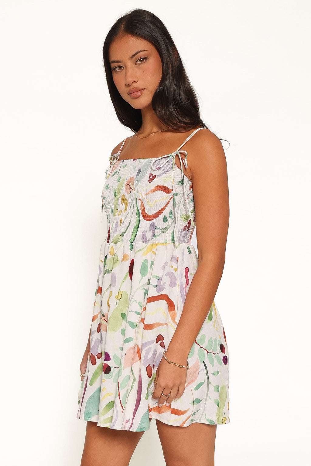 DRESSES Gresha Mini Dress - Pink Watercolor
