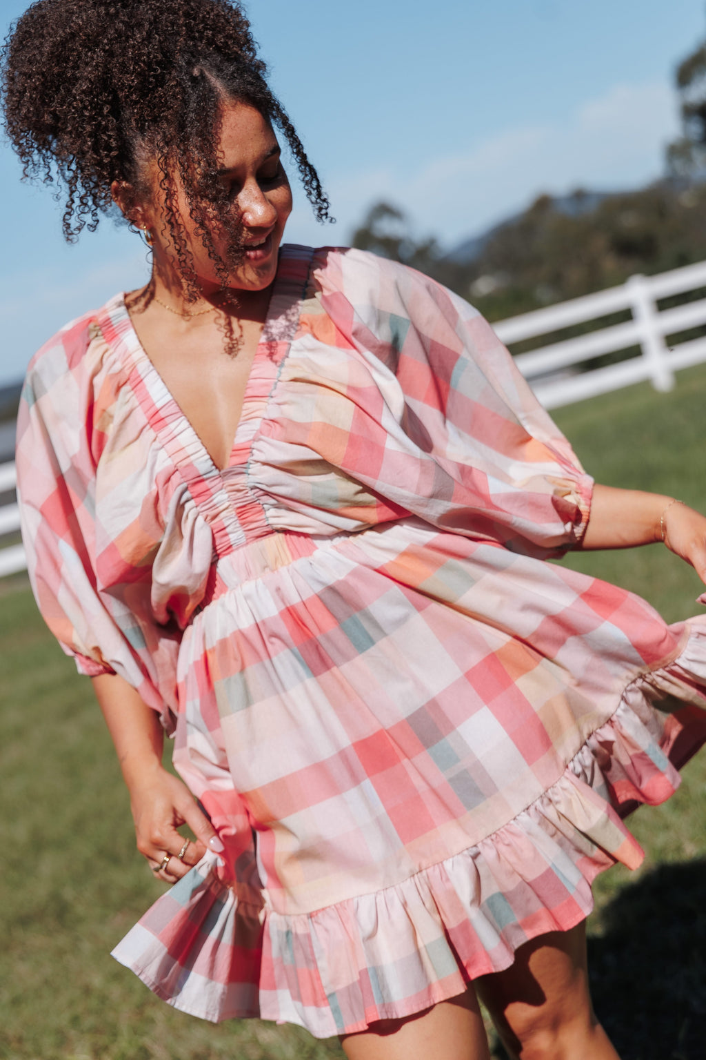 DRESSES Itsy Mini Dress - Pink Picnic Plaid