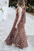 DRESSES Keani Maxi Dress - Brown Polka Dot