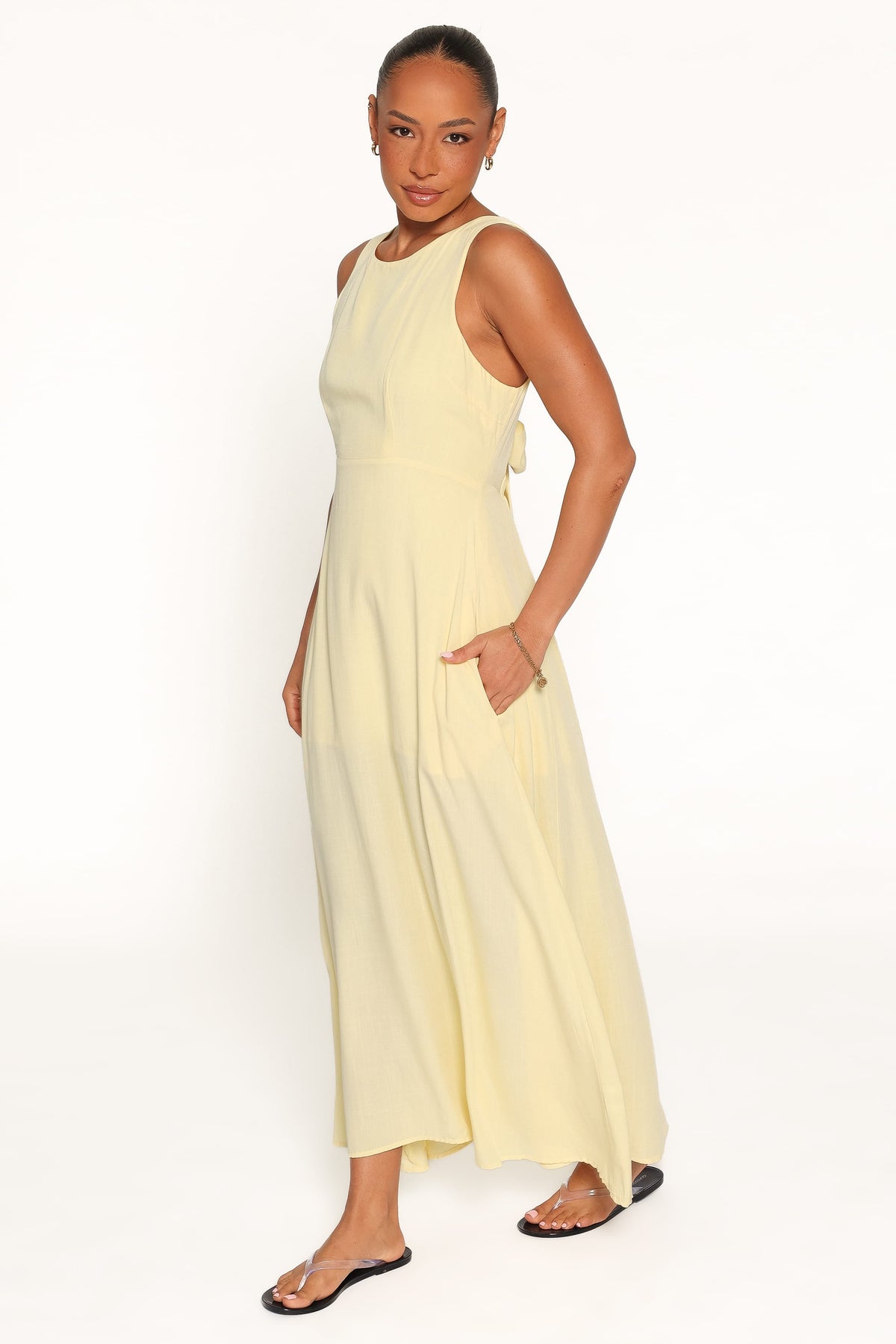 DRESSES Kerrin Midi Dress - Butter Yellow