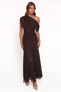 DRESSES Kyrene Off Shoulder Maxi Dress - Brown Spot