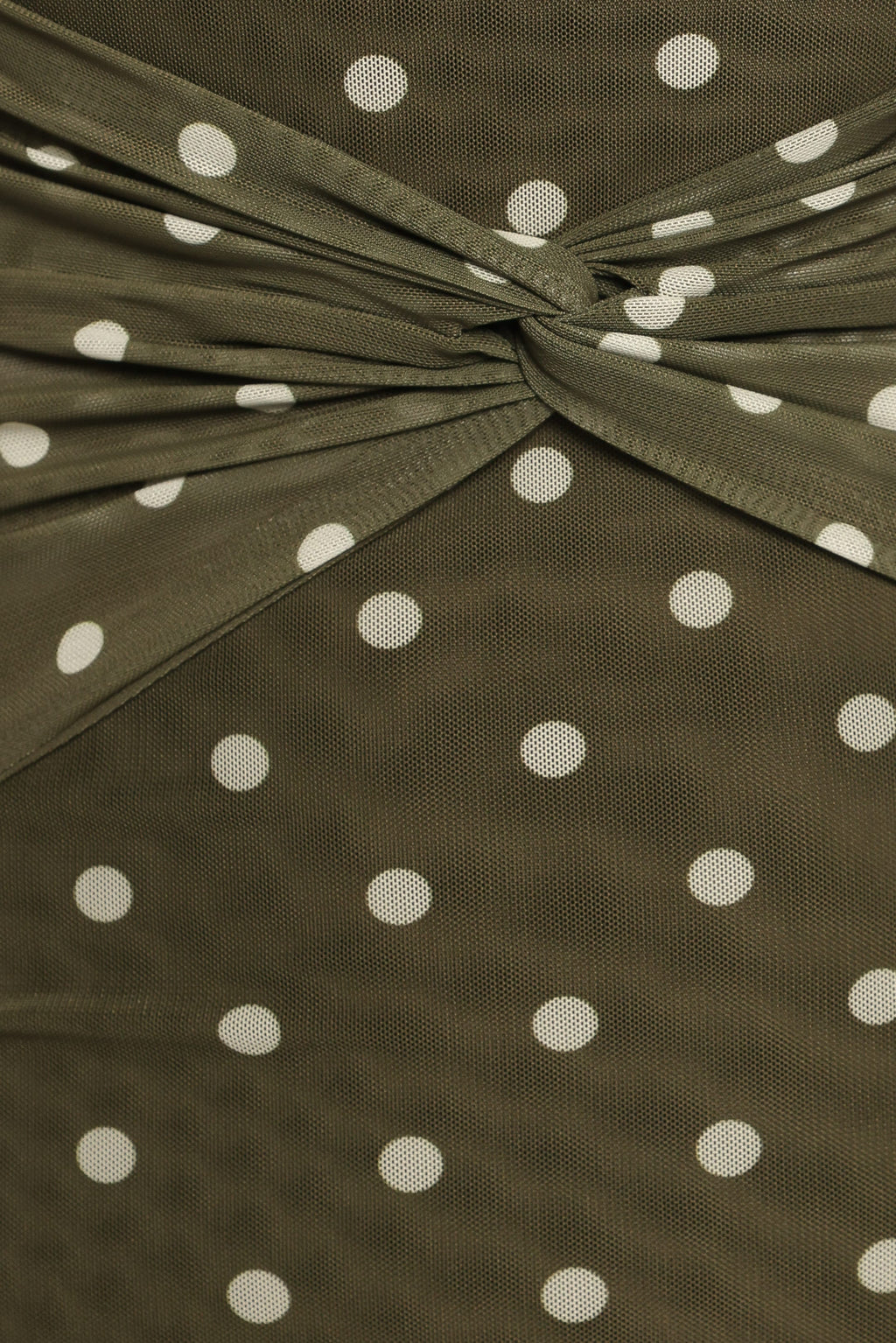 DRESSES Nash Long Sleeve Dress - Olive Green Polka Dot