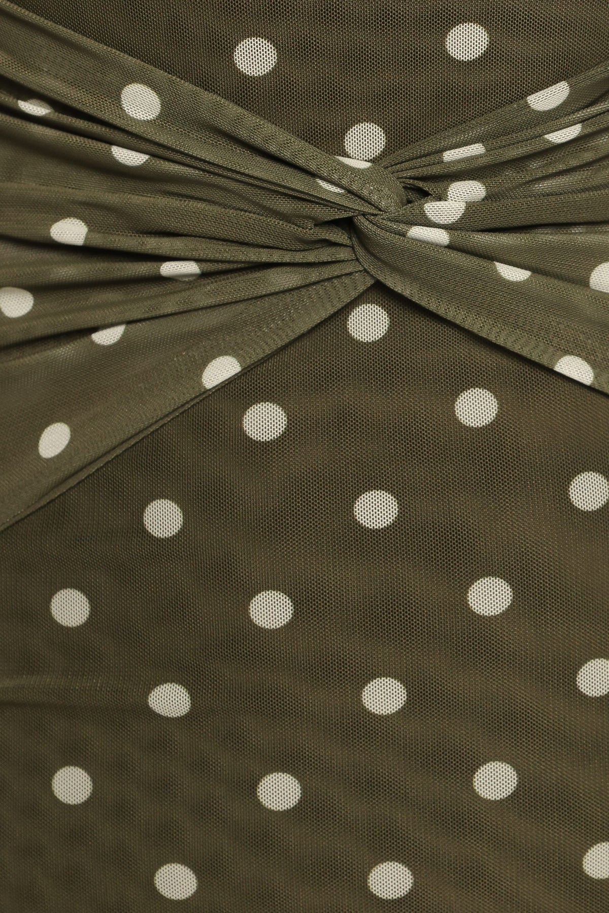 DRESSES Nash Long Sleeve Dress - Olive Green Polka Dot