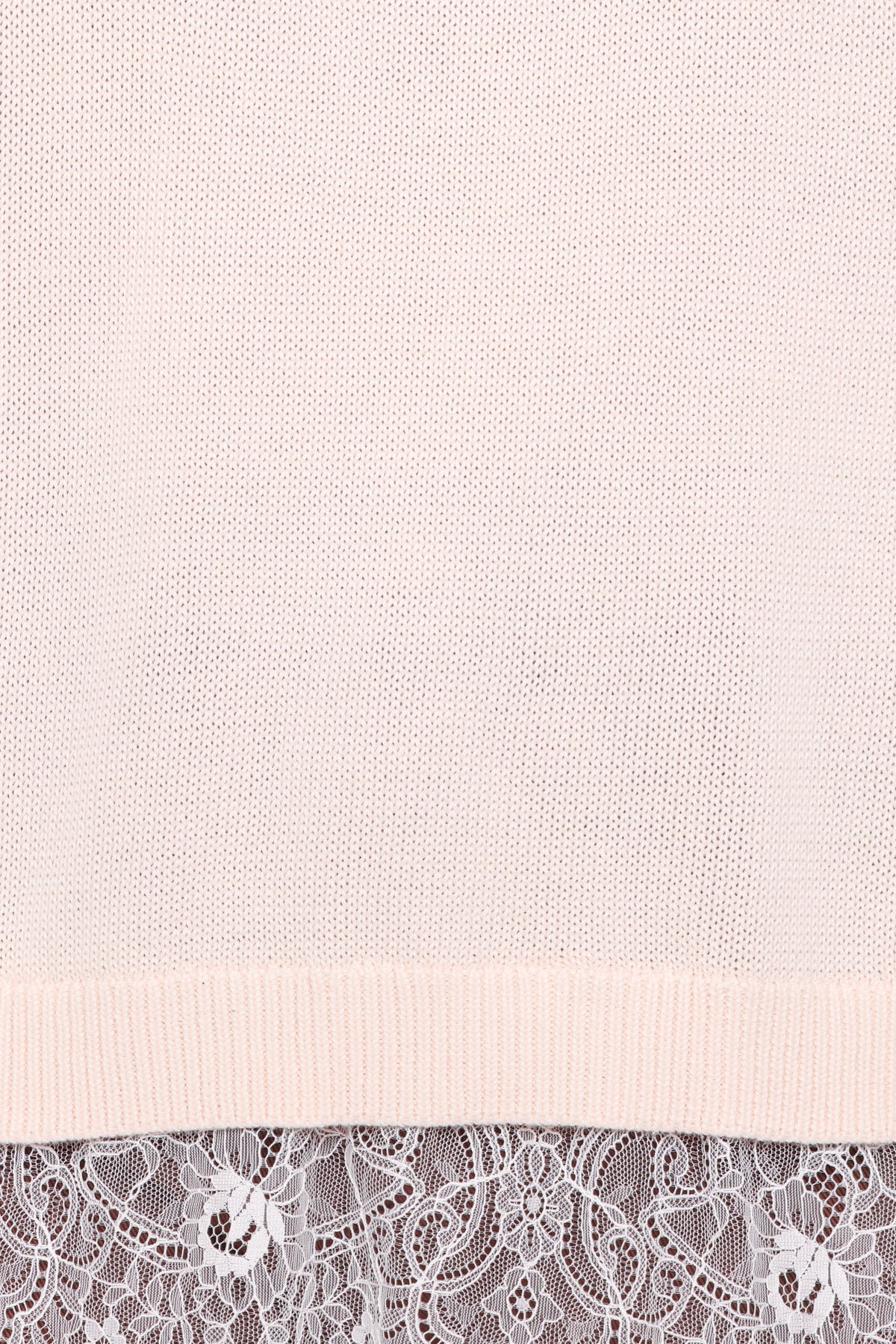 KNITWEAR Mabel Lace Trim Sweater - Cream White