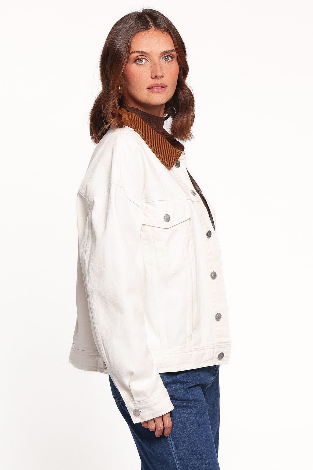 OUTERWEAR Larosa Denim Jacket - Ivory
