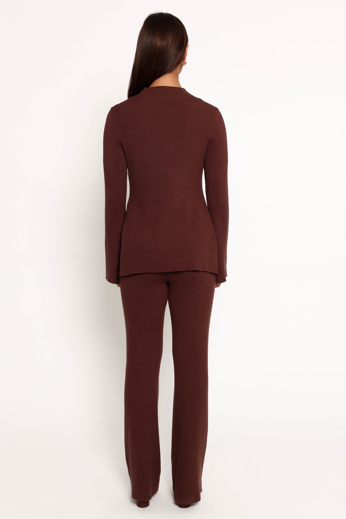 Petal and Pup USA BOTTOMS Adrienne Knit Pant - Chocolate