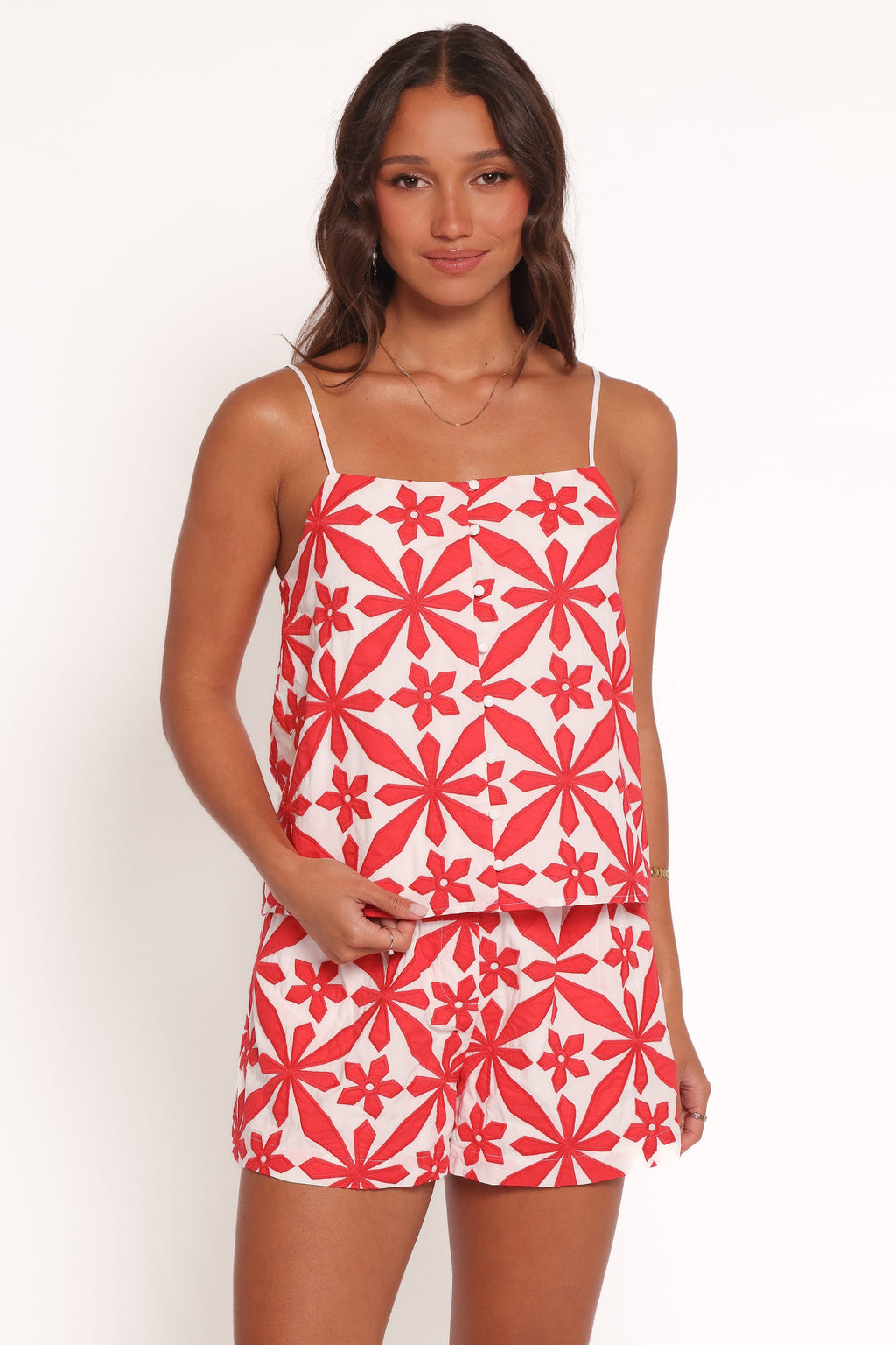 Petal and Pup USA BOTTOMS Allura Shorts - Red (Hold for Amazon)