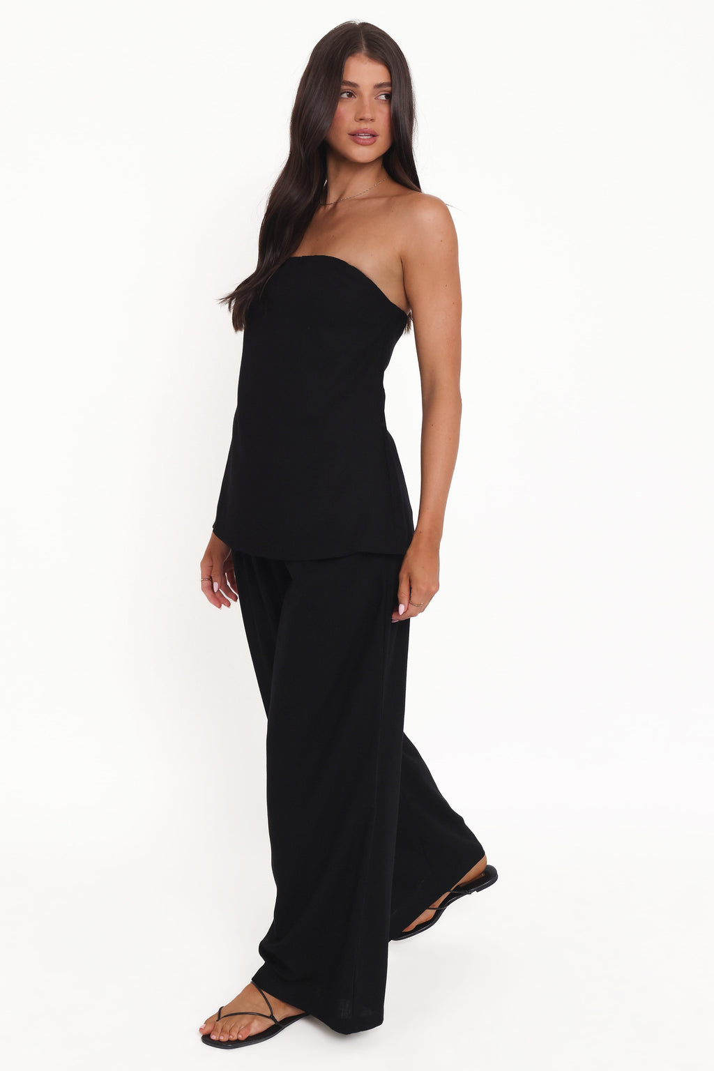 Petal and Pup USA BOTTOMS Arles Wide Leg Pants - Black