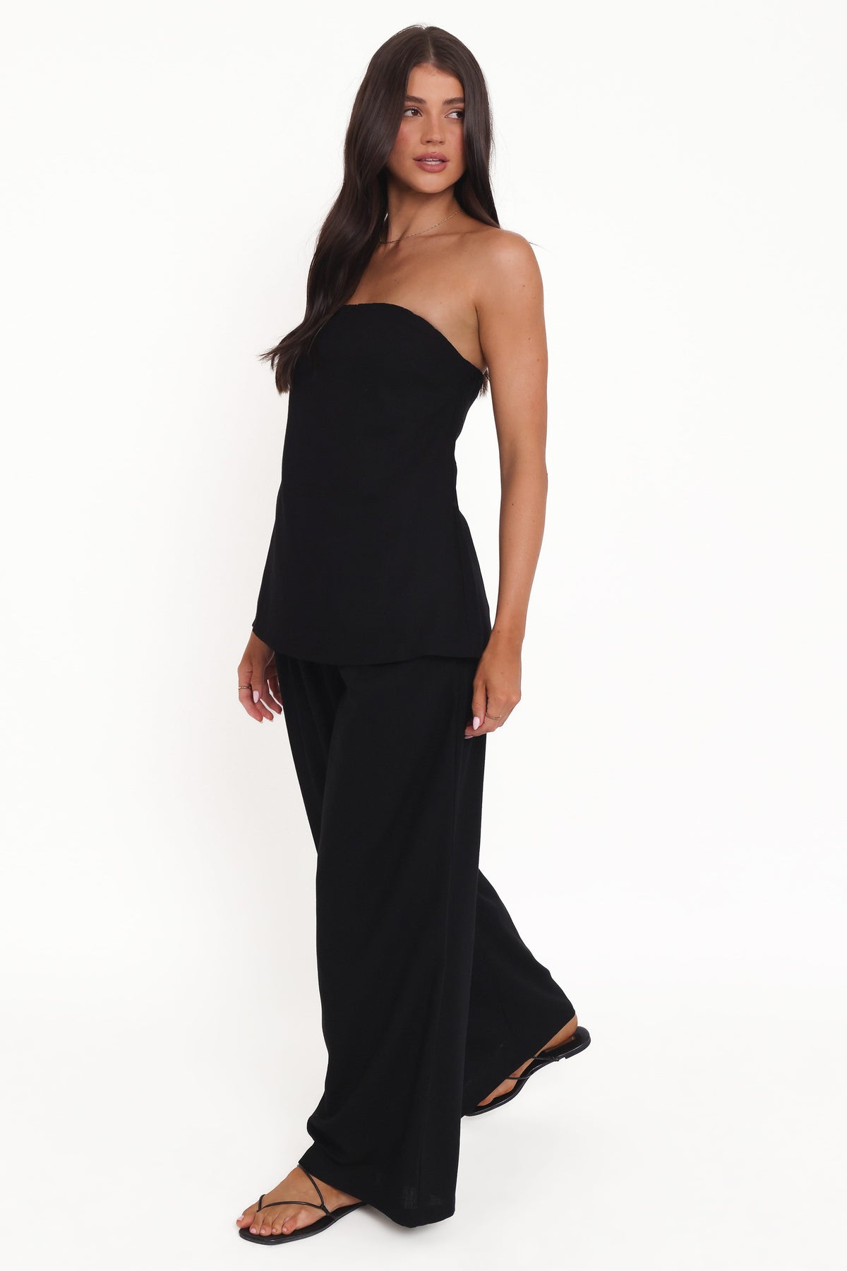 Petal and Pup USA BOTTOMS Arles Wide Leg Pants - Black