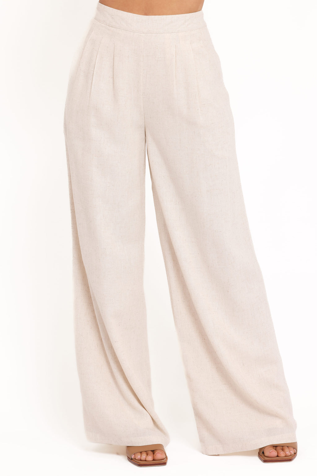 Petal and Pup USA BOTTOMS Arles Wide Leg Pants - Oatmeal