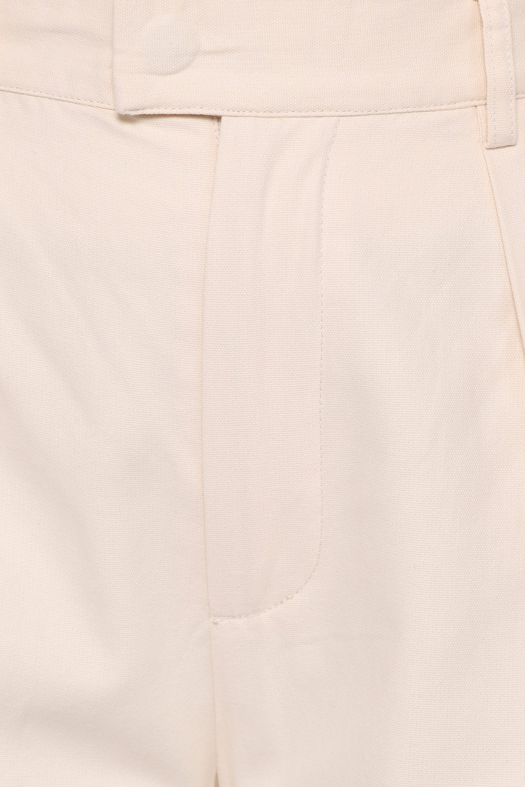 Petal and Pup USA BOTTOMS Asher Tie Detail Tapered Leg Pants - Cream