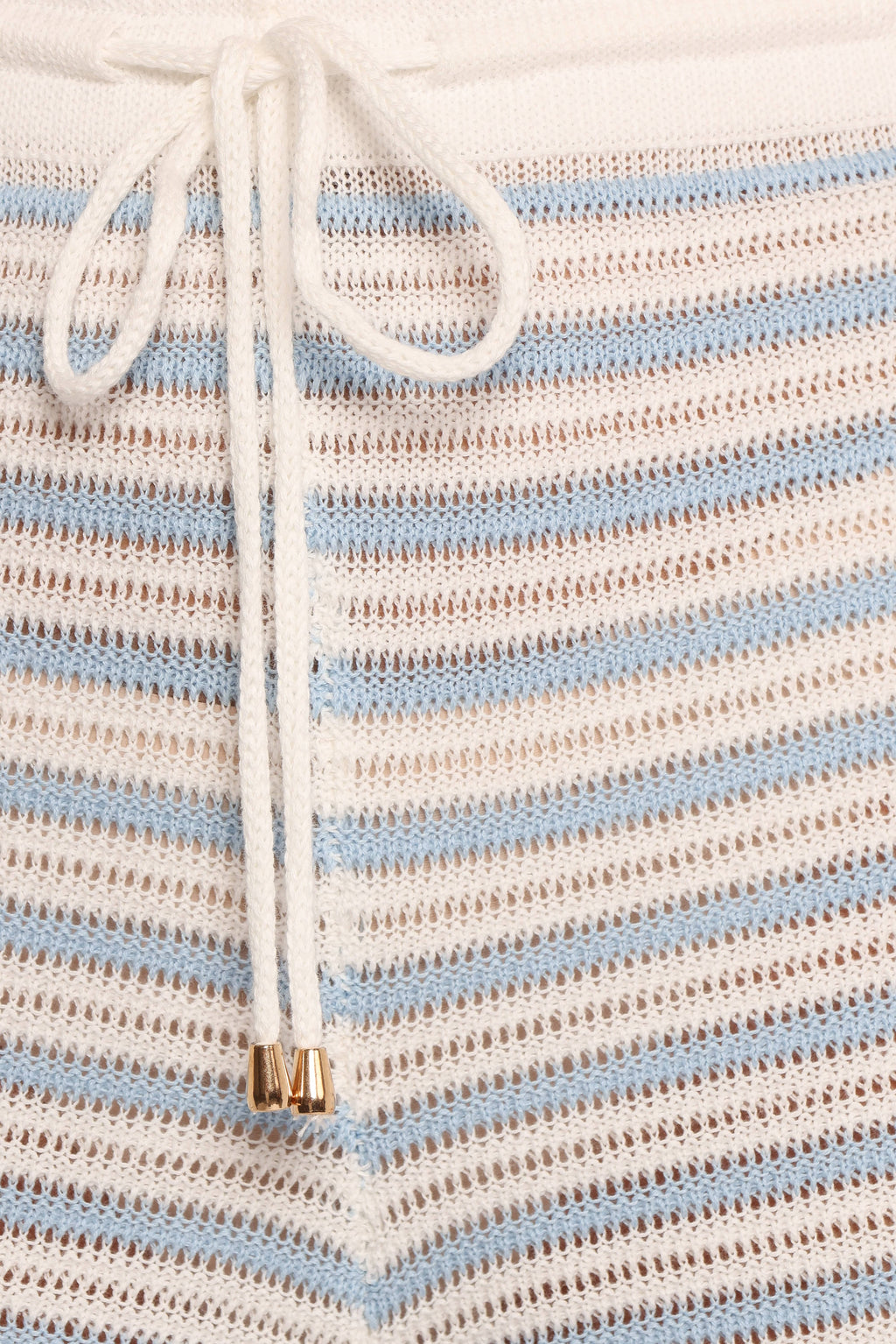 Petal and Pup USA BOTTOMS Cherie Knit Short - Cream Sky Blue