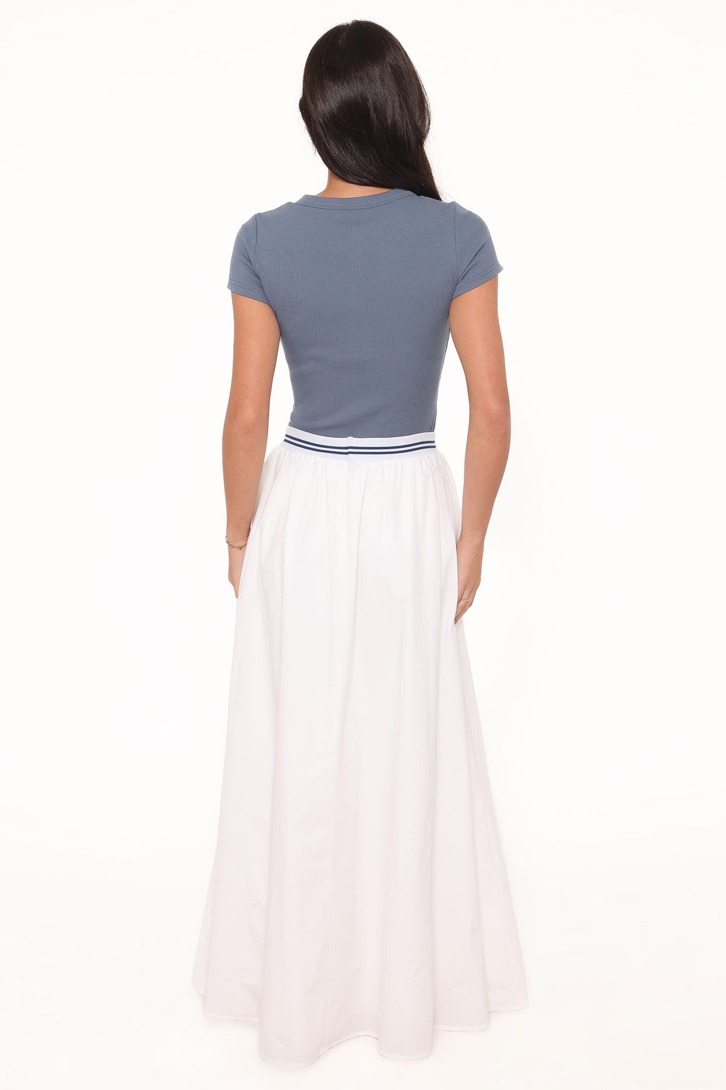 Petal and Pup USA BOTTOMS Christine Maxi Skirt - White