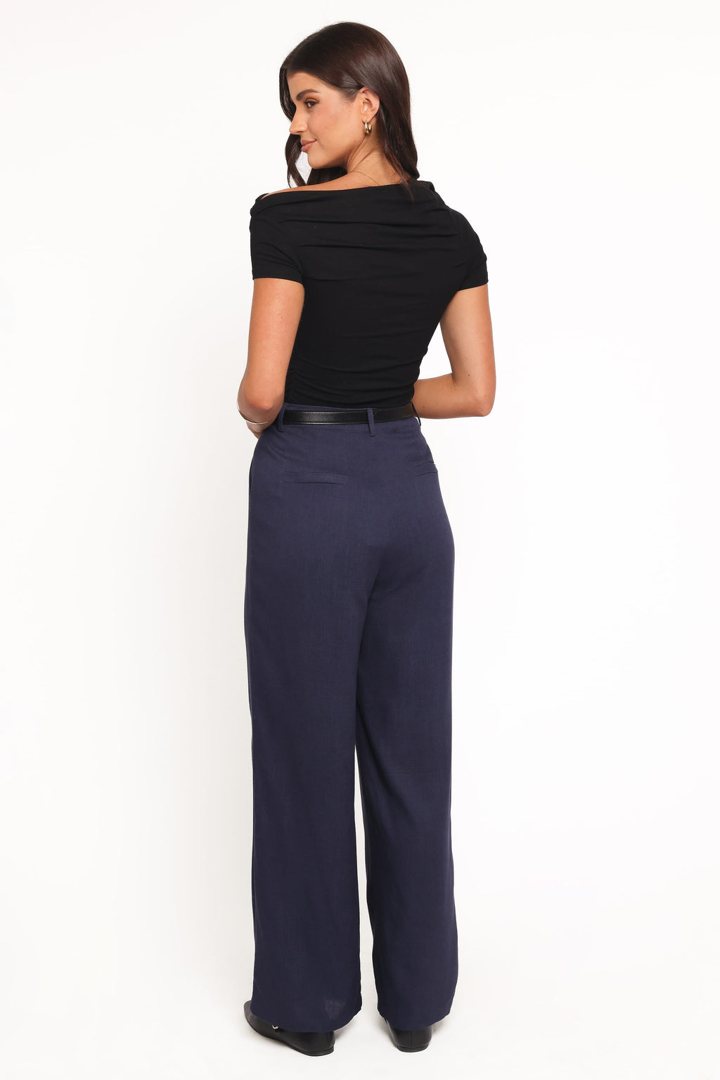 Petal and Pup USA BOTTOMS Dean Linen Pants - Navy