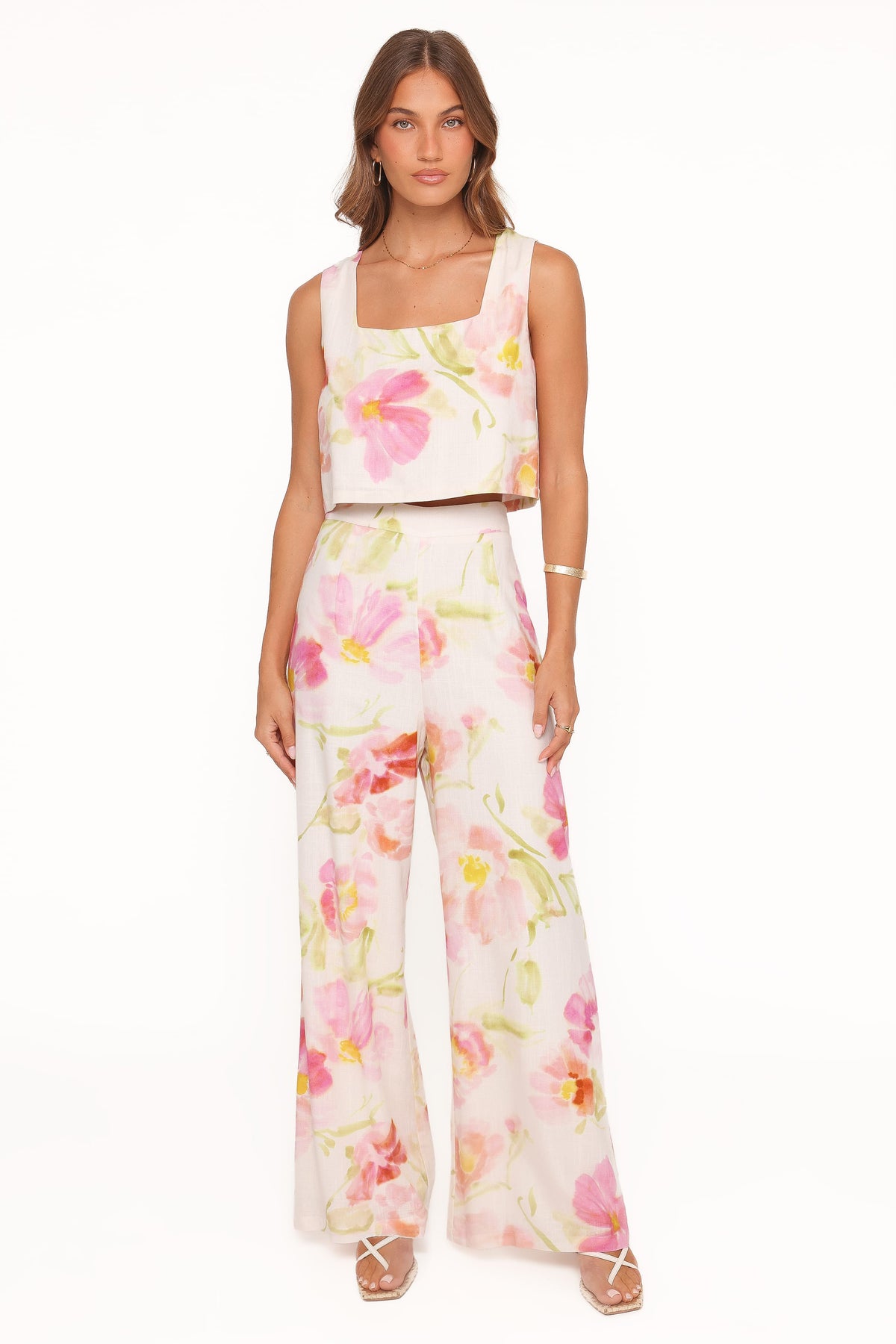 Petal and Pup USA BOTTOMS Devlin Pant - Pink Garden Floral