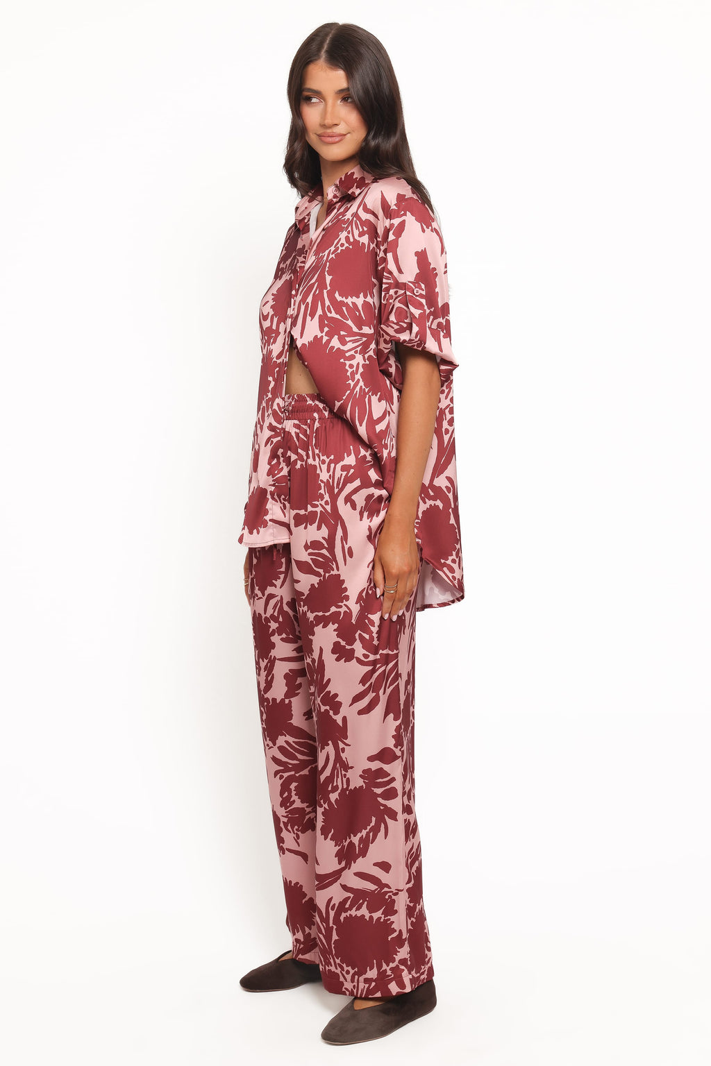 Petal and Pup USA BOTTOMS Elysia Pants - Pink Burgundy
