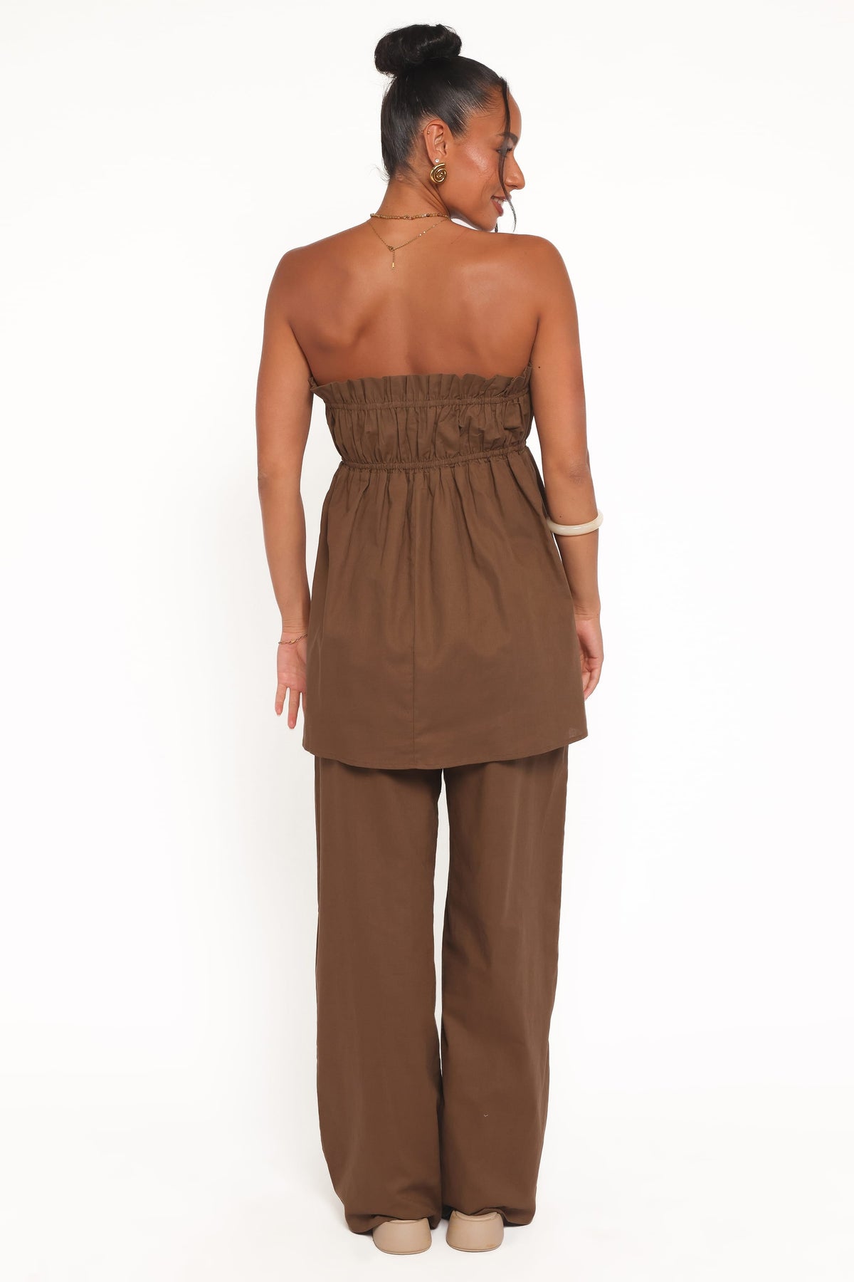 Petal and Pup USA BOTTOMS Ember Cotton Pants - Brown