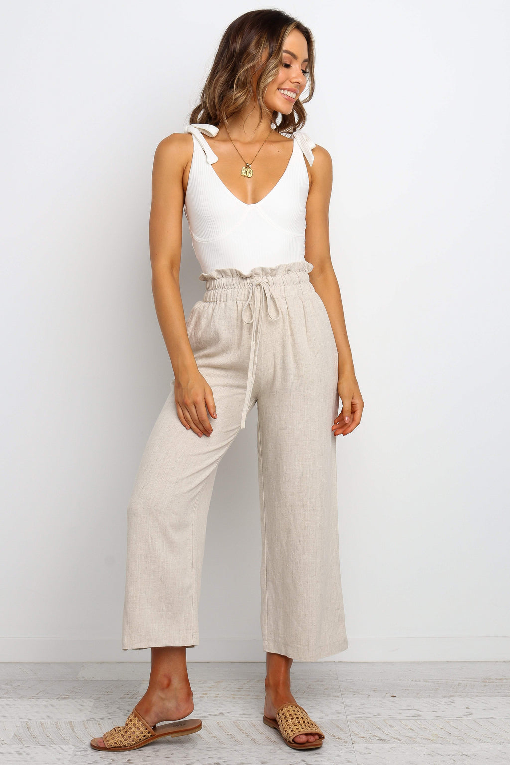 Petal and Pup USA BOTTOMS Hawthorne Pant - Beige