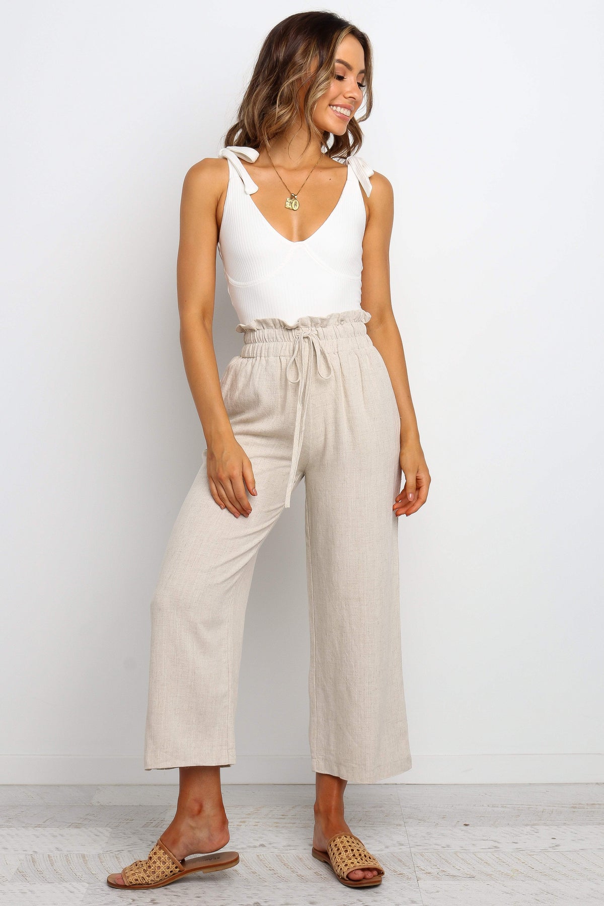 Petal and Pup USA BOTTOMS Hawthorne Pant - Beige