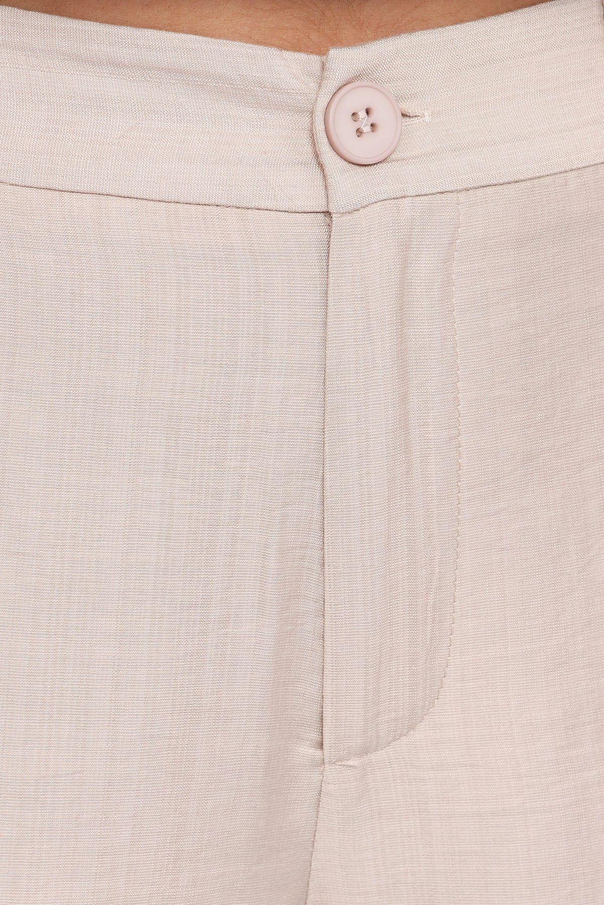 Petal and Pup USA BOTTOMS Lauren Wide Leg Pant - Beige