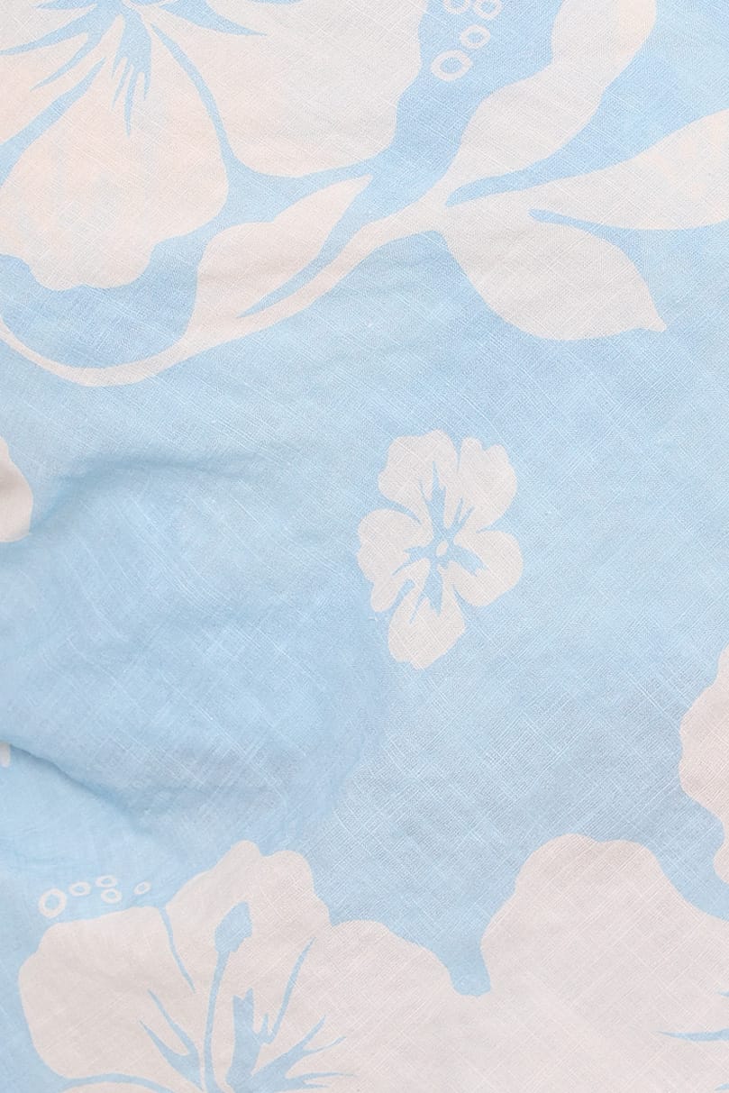 Petal and Pup USA BOTTOMS Lourdes Wide Leg Pant - Blue Hibiscus