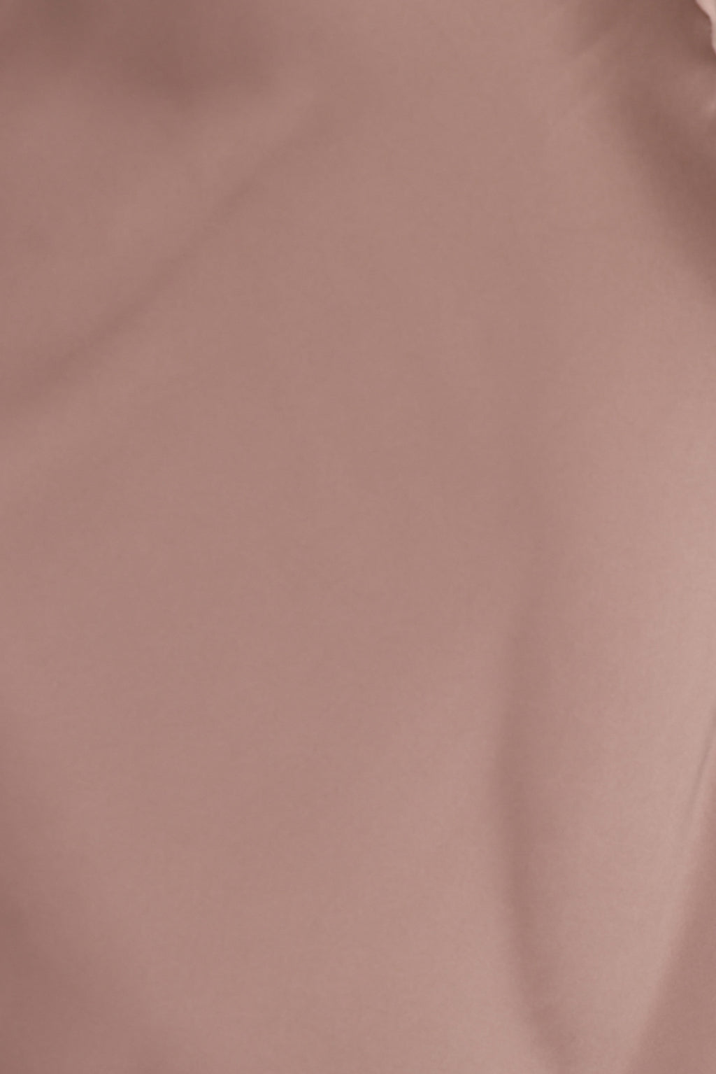 Petal and Pup USA BOTTOMS Nellie Satin Midi Skirt - Mocha Brown