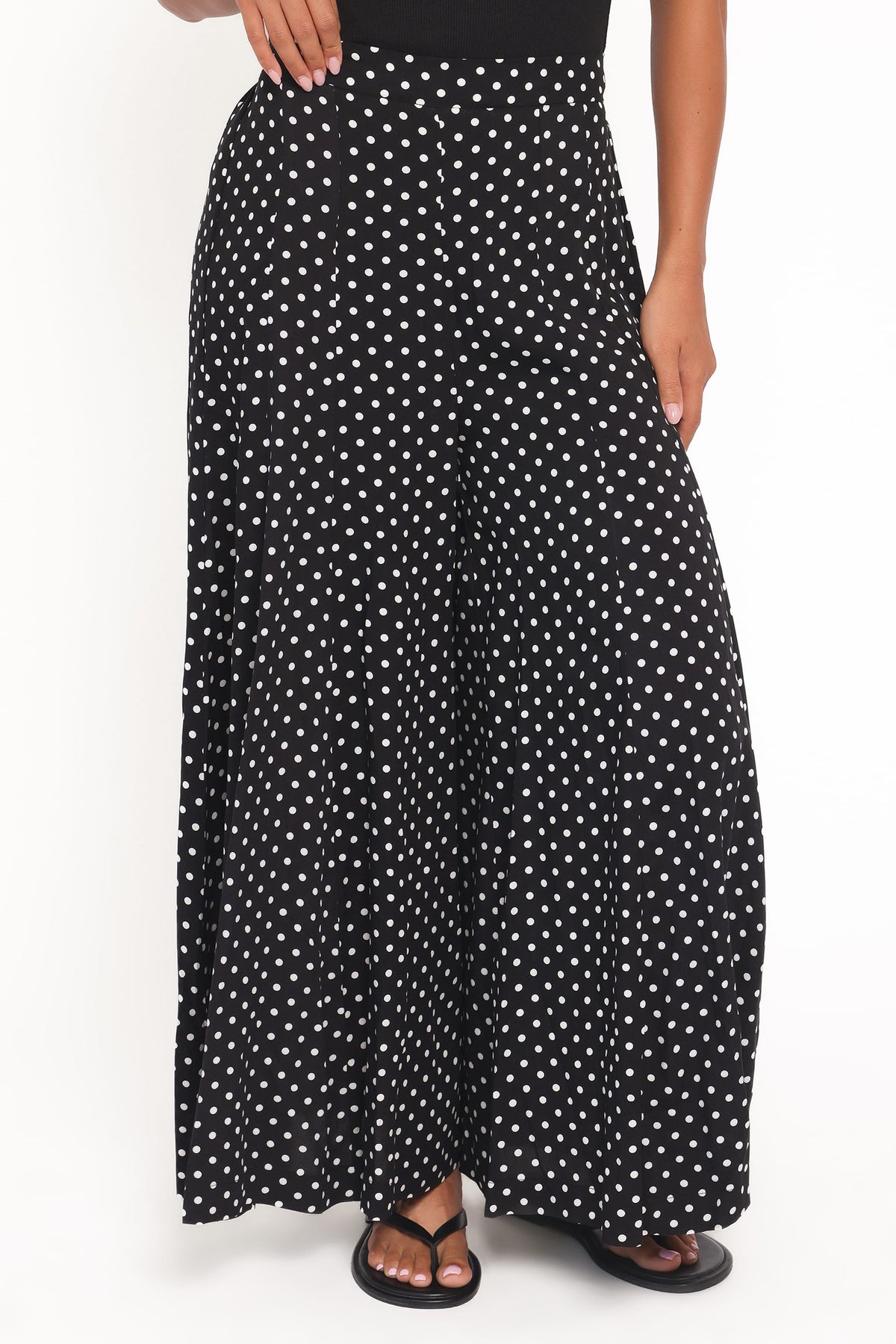 Petal and Pup USA BOTTOMS Neveah Pant - Black Polka Dot