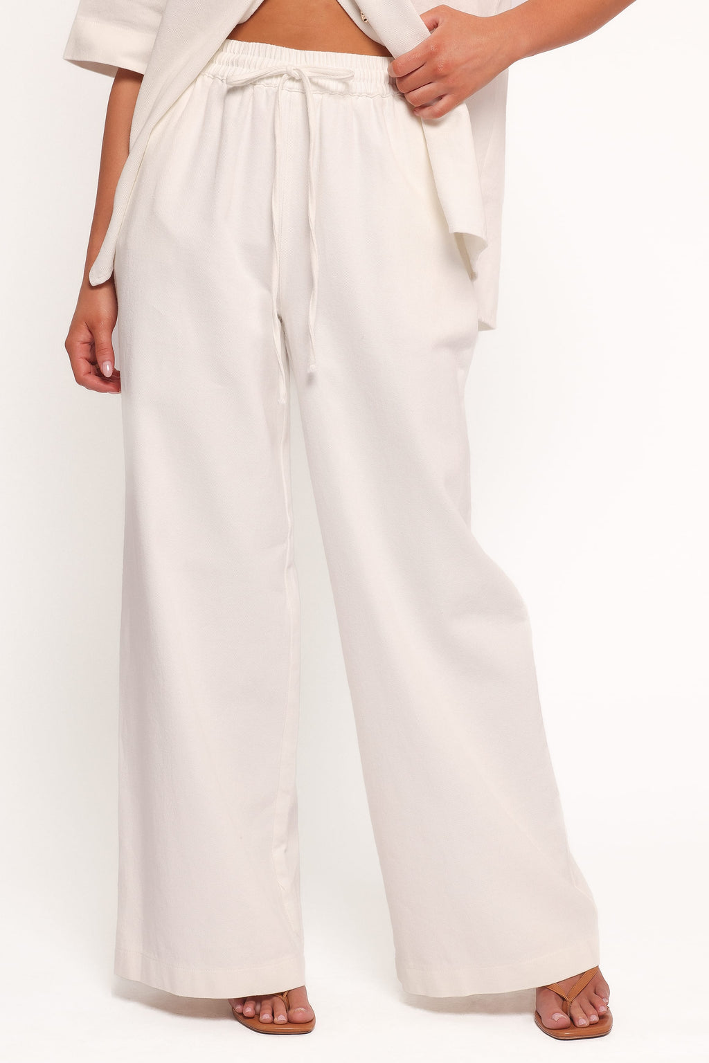 Petal and Pup USA BOTTOMS Odelia Denim Pant - Off White