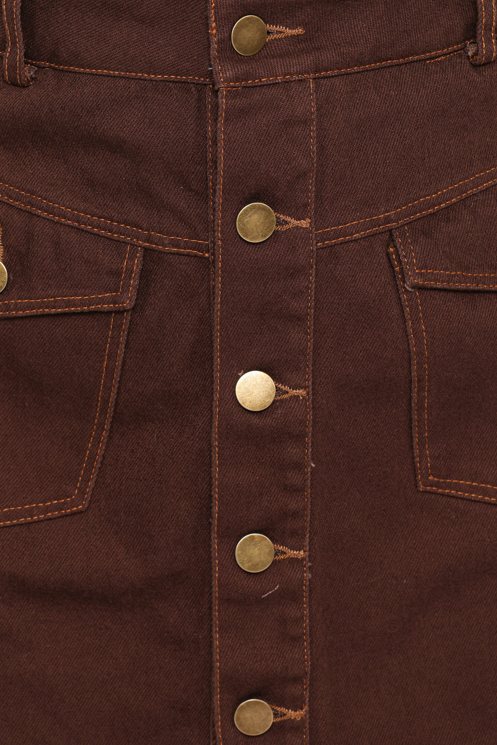 Petal and Pup USA BOTTOMS Presley Denim Skort - Dark Brown