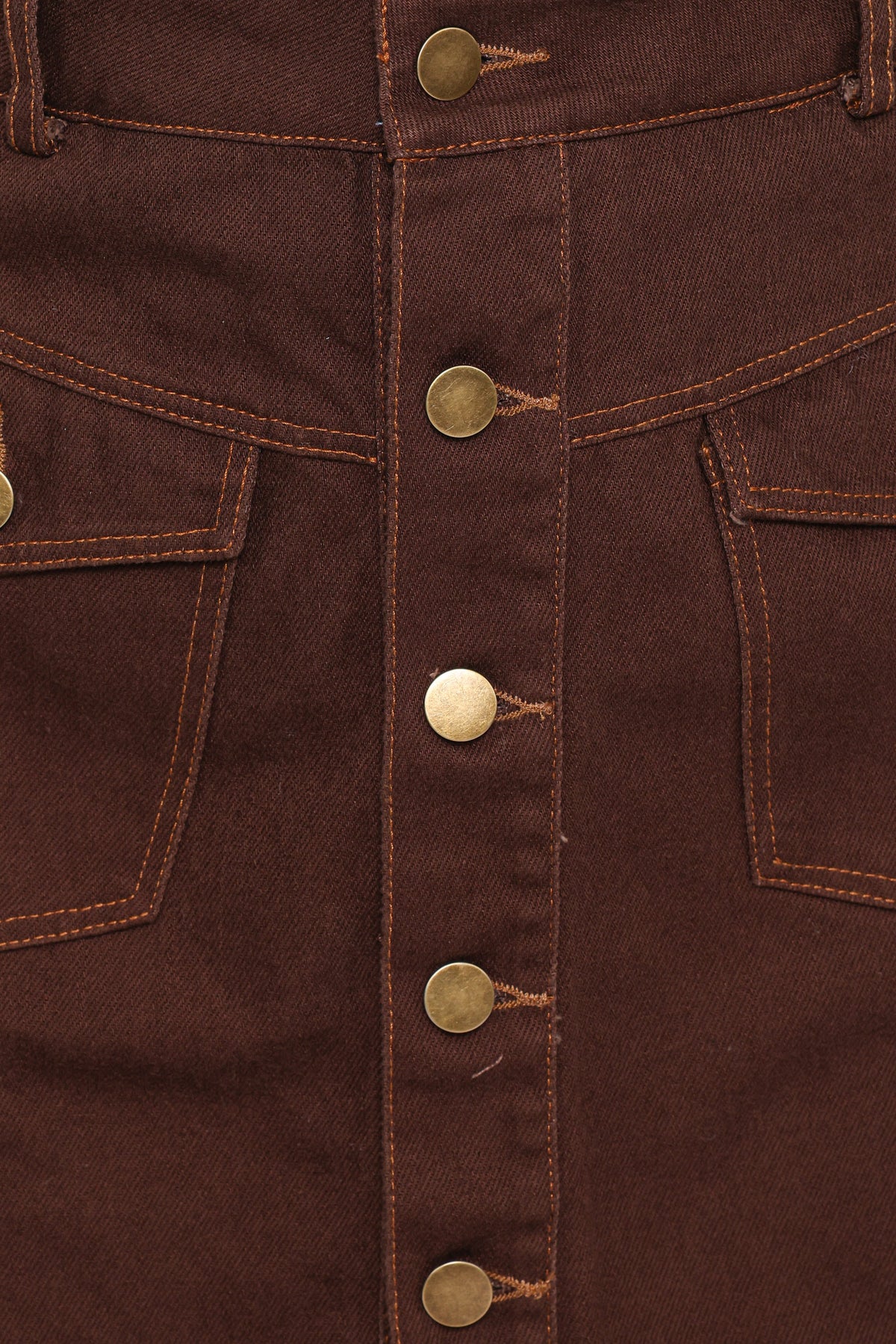 Petal and Pup USA BOTTOMS Presley Denim Skort - Dark Brown
