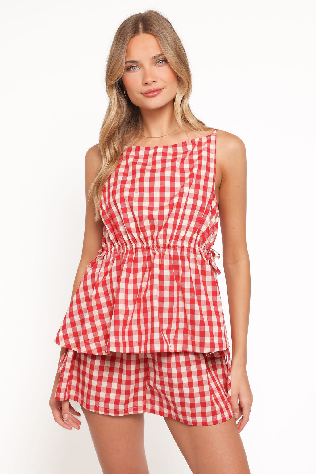 Petal and Pup USA BOTTOMS Rory Shorts - Red Gingham