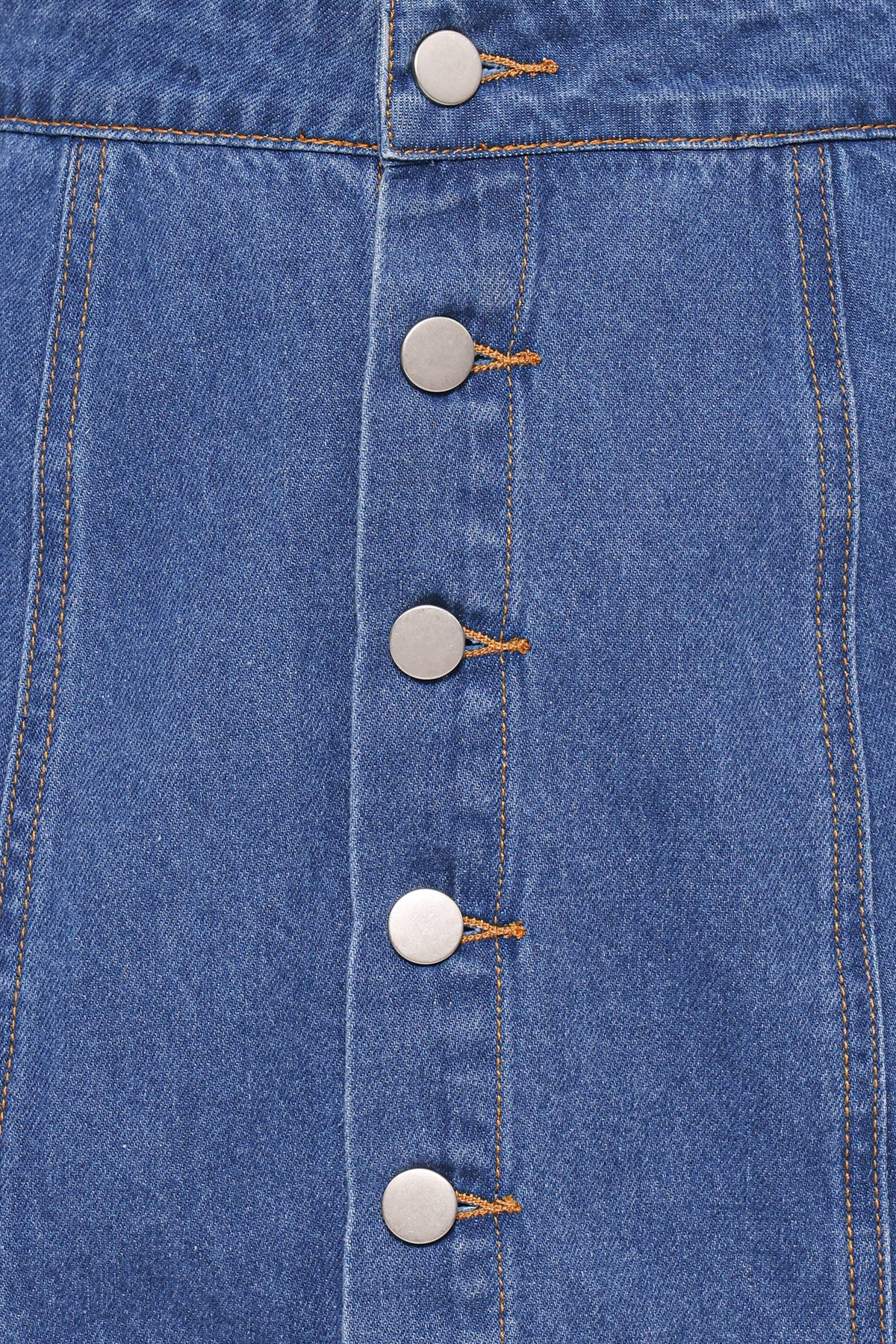 Petal and Pup USA BOTTOMS Sara Button Front Denim Mini Skirt - Dark Wash