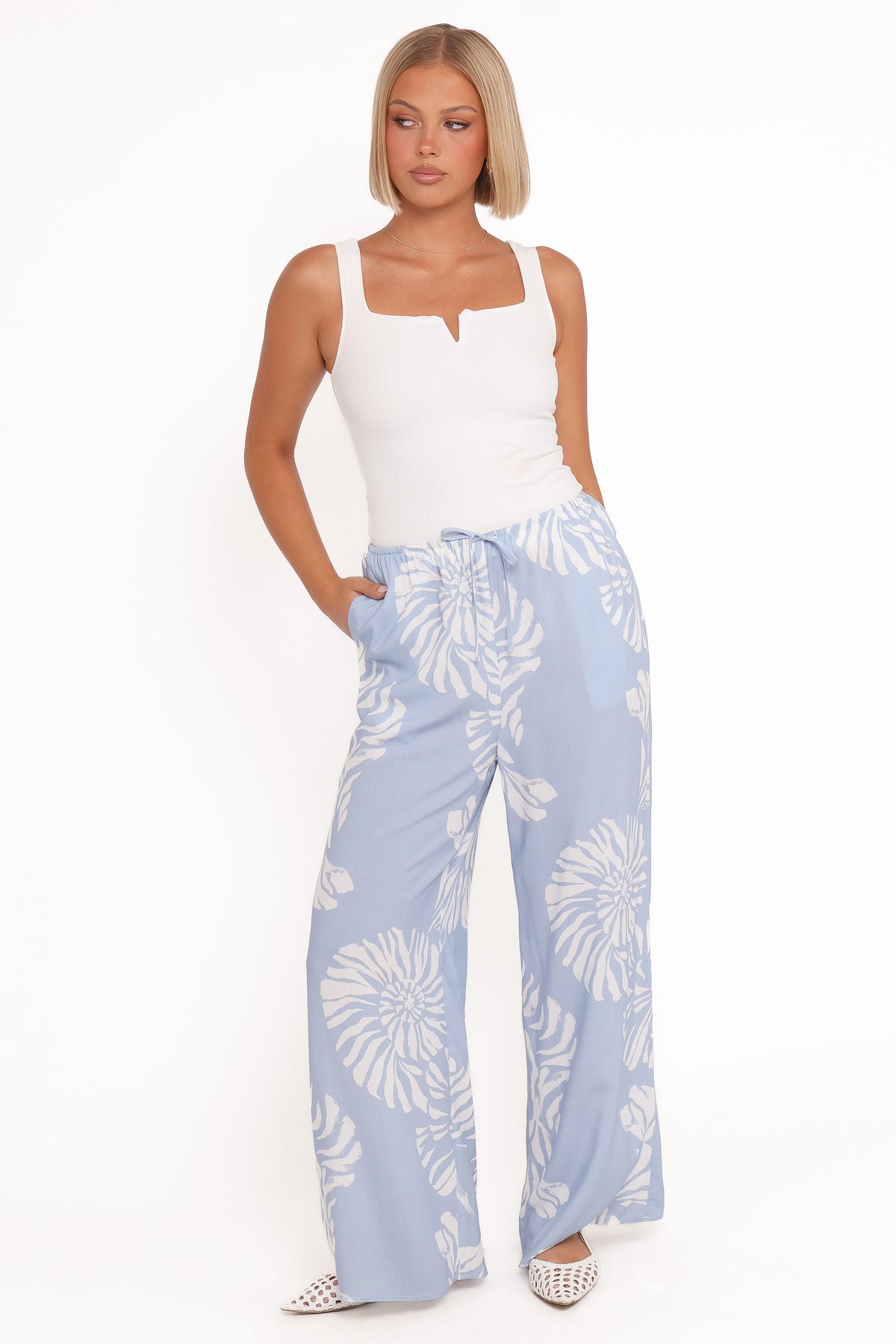 Petal and Pup USA BOTTOMS Sui Pants - Shell Print
