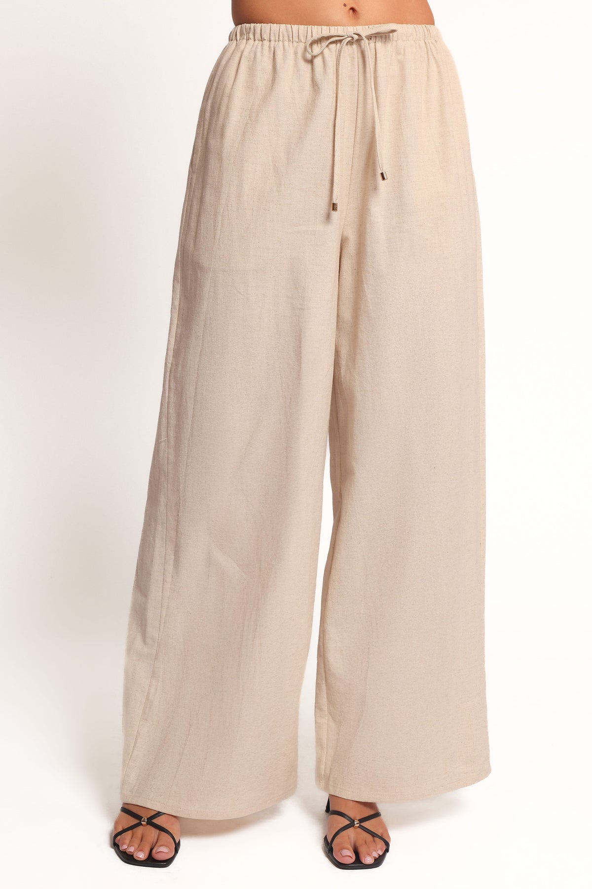 Petal and Pup USA BOTTOMS Trula Wide Leg Pant - Oatmeal