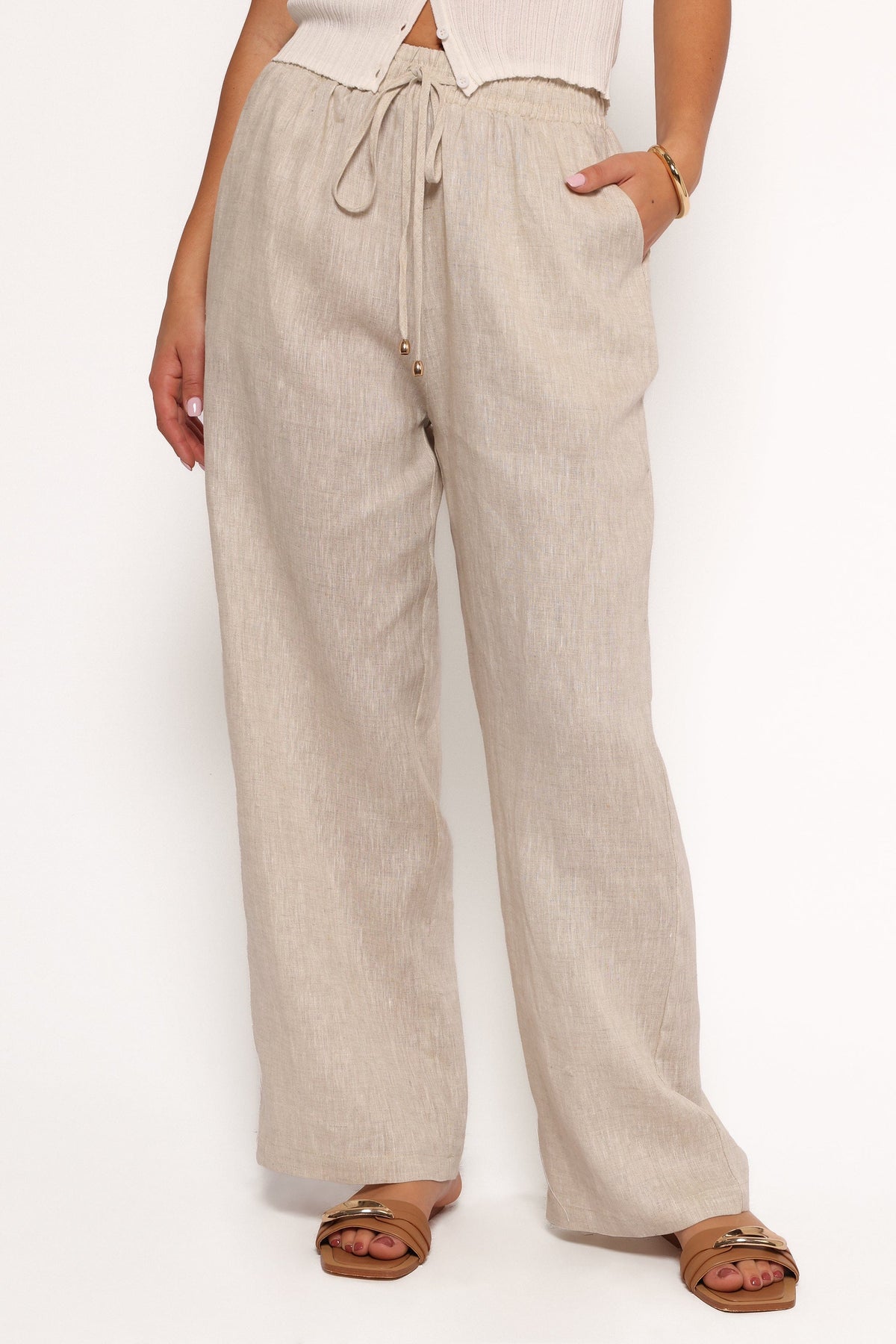 Petal and Pup USA BOTTOMS Wren Pant - Beige