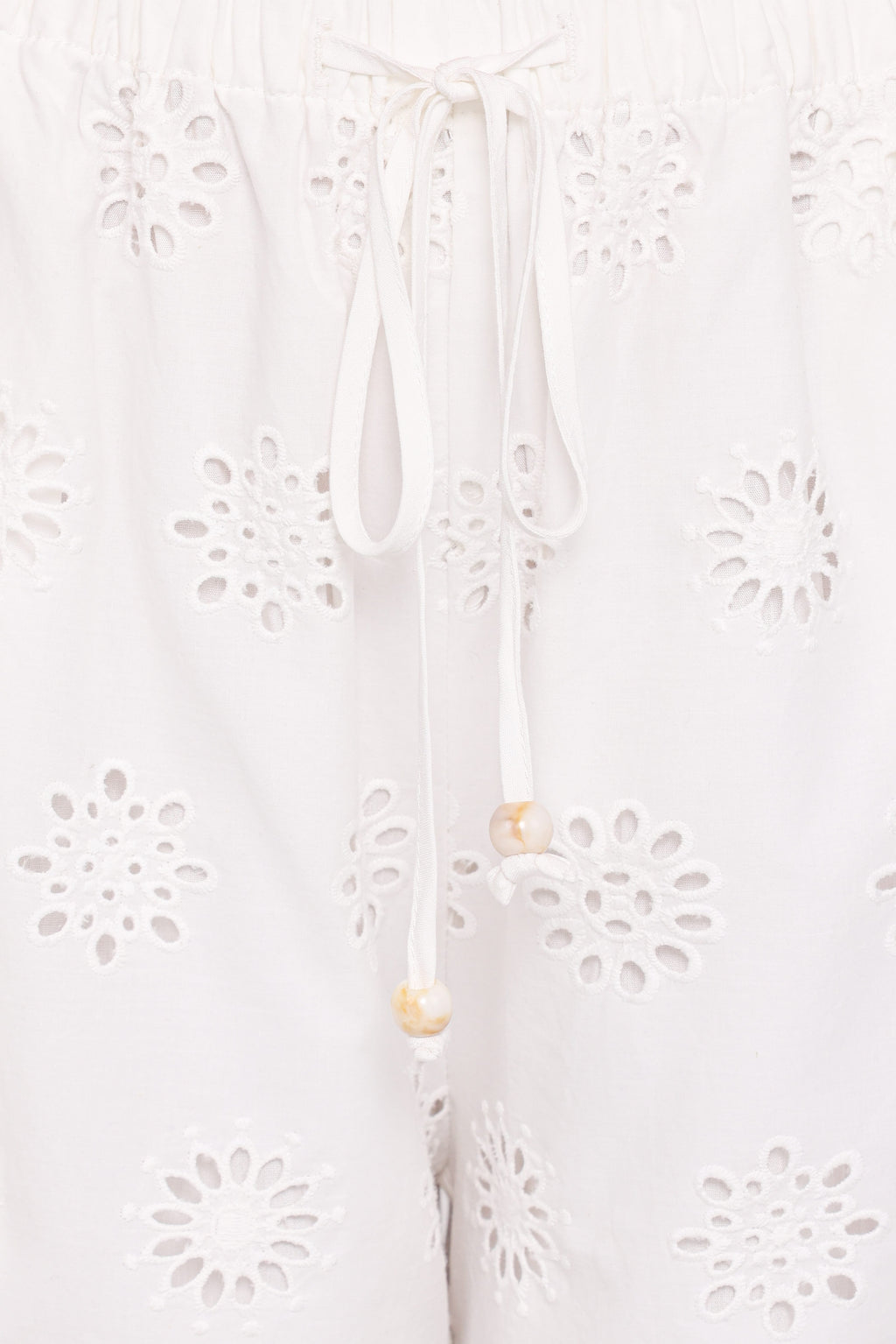 Petal and Pup USA BOTTOMS Wren Pant - White Broderie