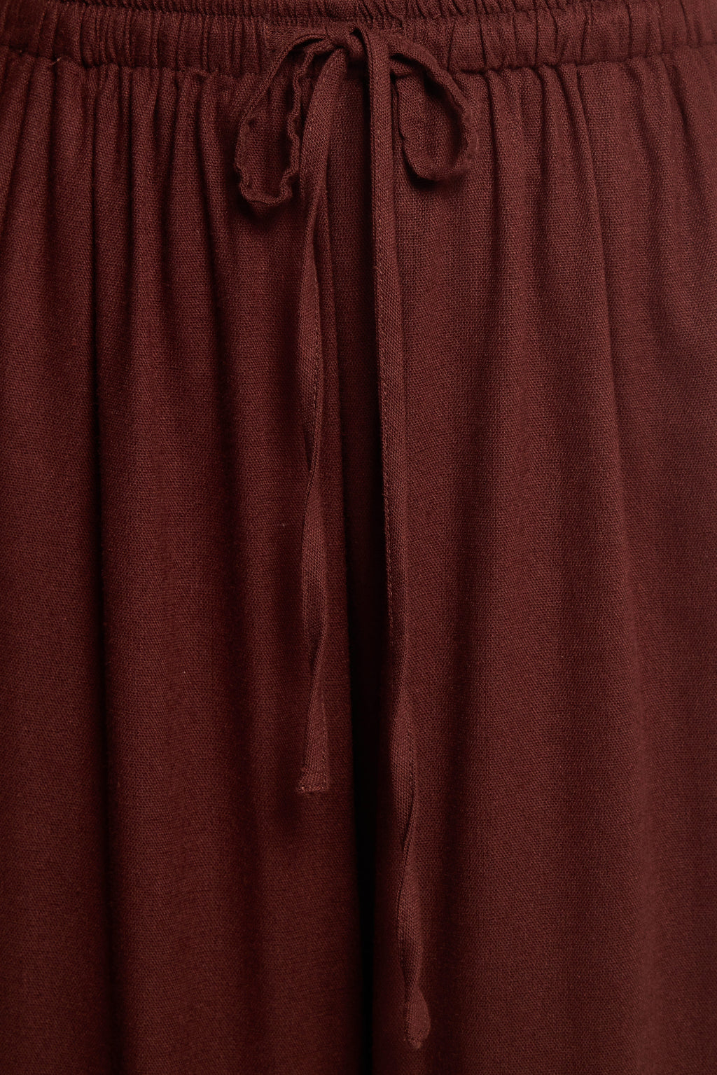 Petal and Pup USA BOTTOMS Zane Tie Waist Pant - Chocolate
