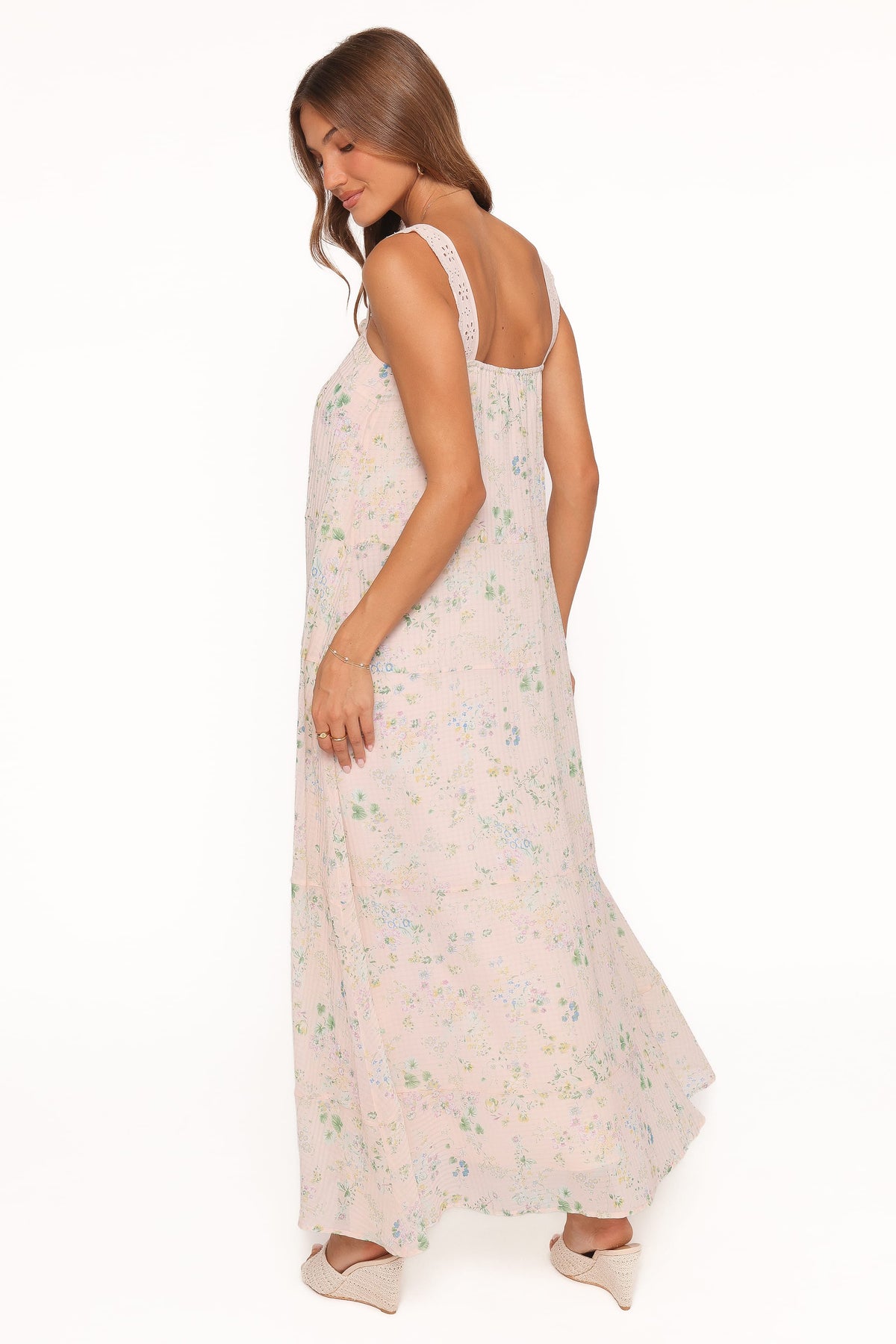 Petal and Pup USA DRESSES Caroline Maxi Dress - Pastel Pink Floral