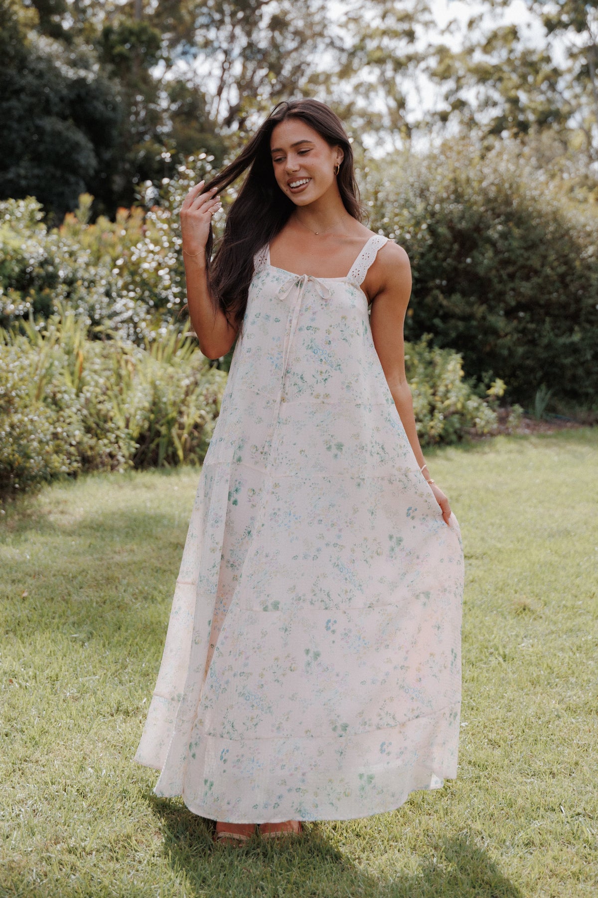 Petal and Pup USA DRESSES Caroline Maxi Dress - Pastel Pink Floral