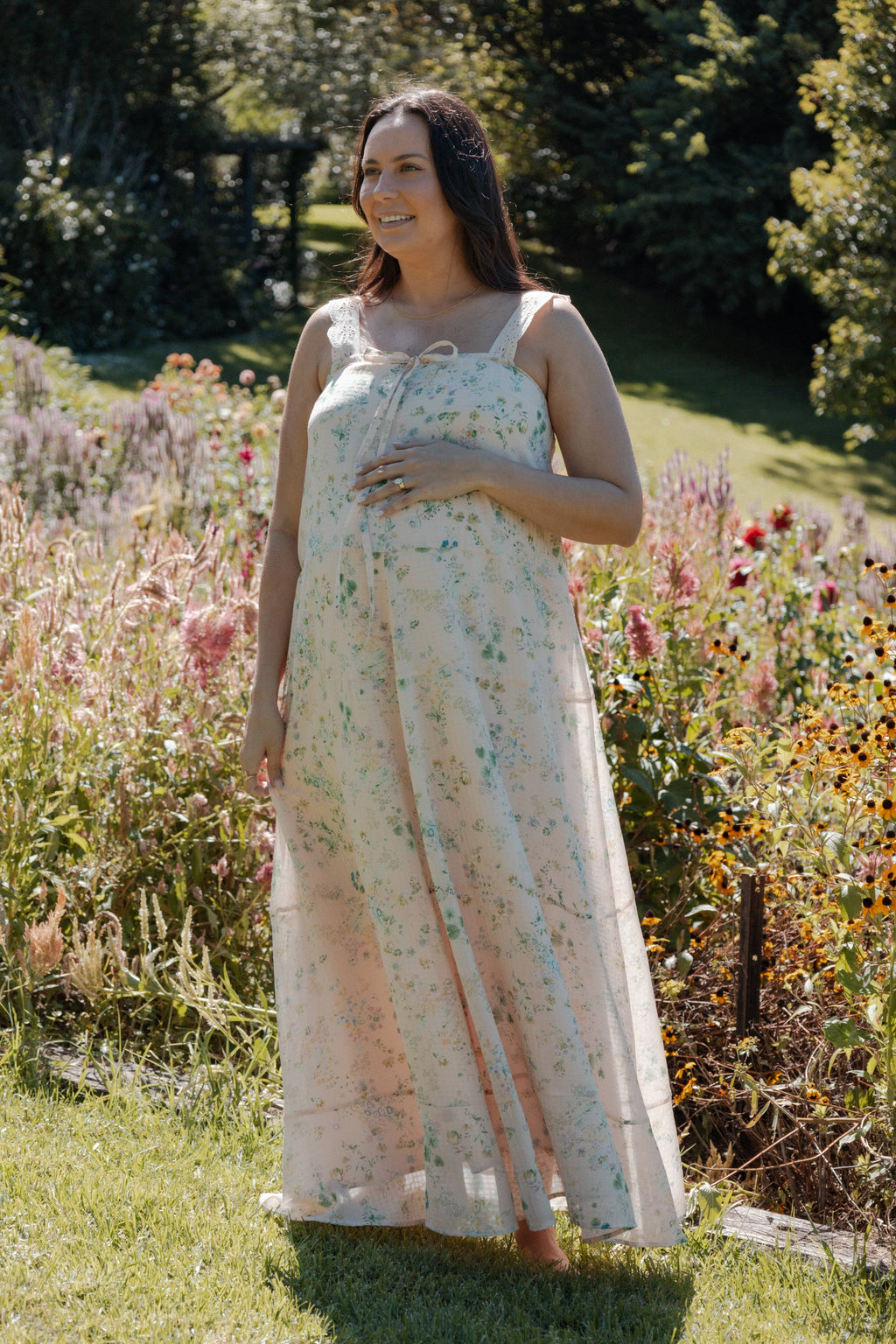 Petal and Pup USA DRESSES Caroline Maxi Dress - Pastel Pink Floral
